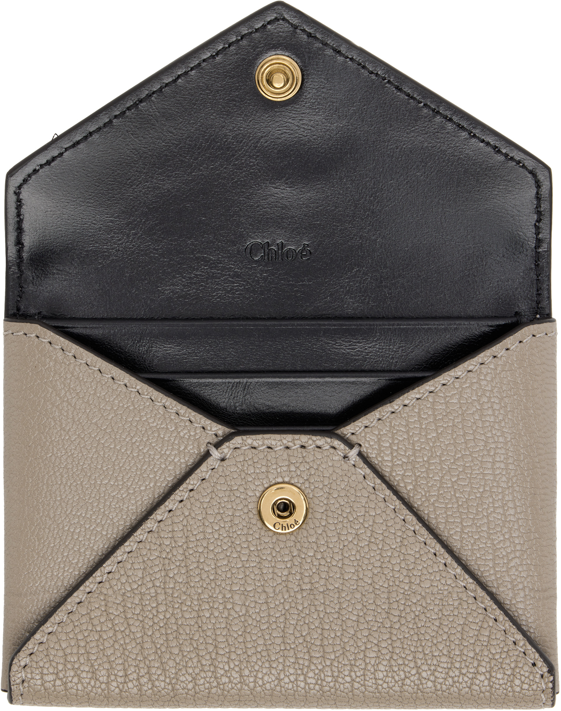 Chloé - Porte-carte enveloppe gris