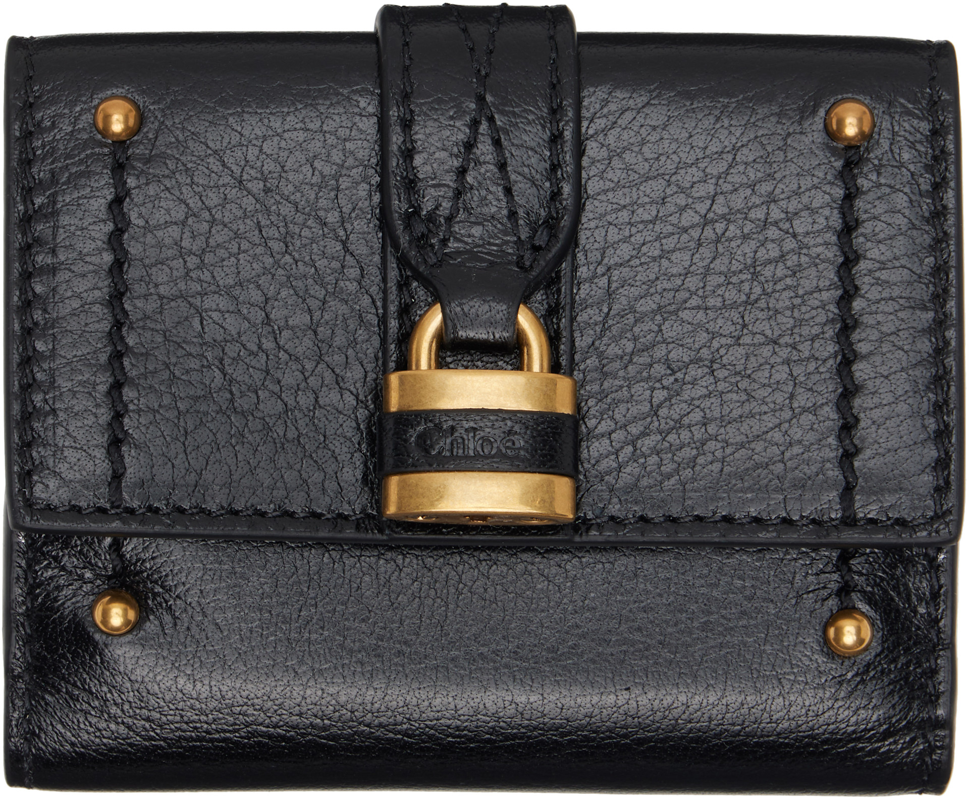 Chloé: ブラック Mini Paddington 三つ折り財布 | SSENSE 日本