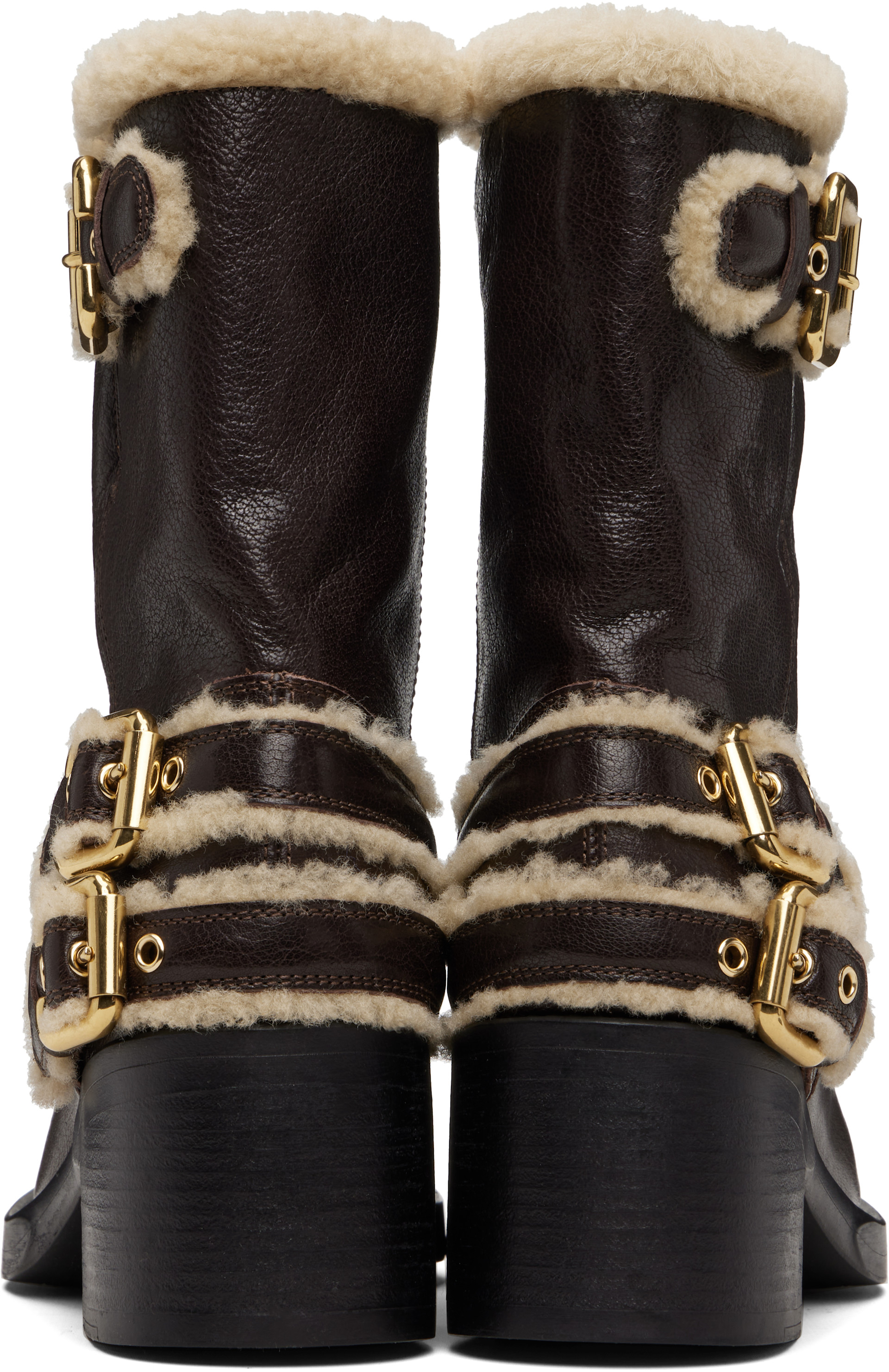 Chloé - Bottines Dakota brunes
