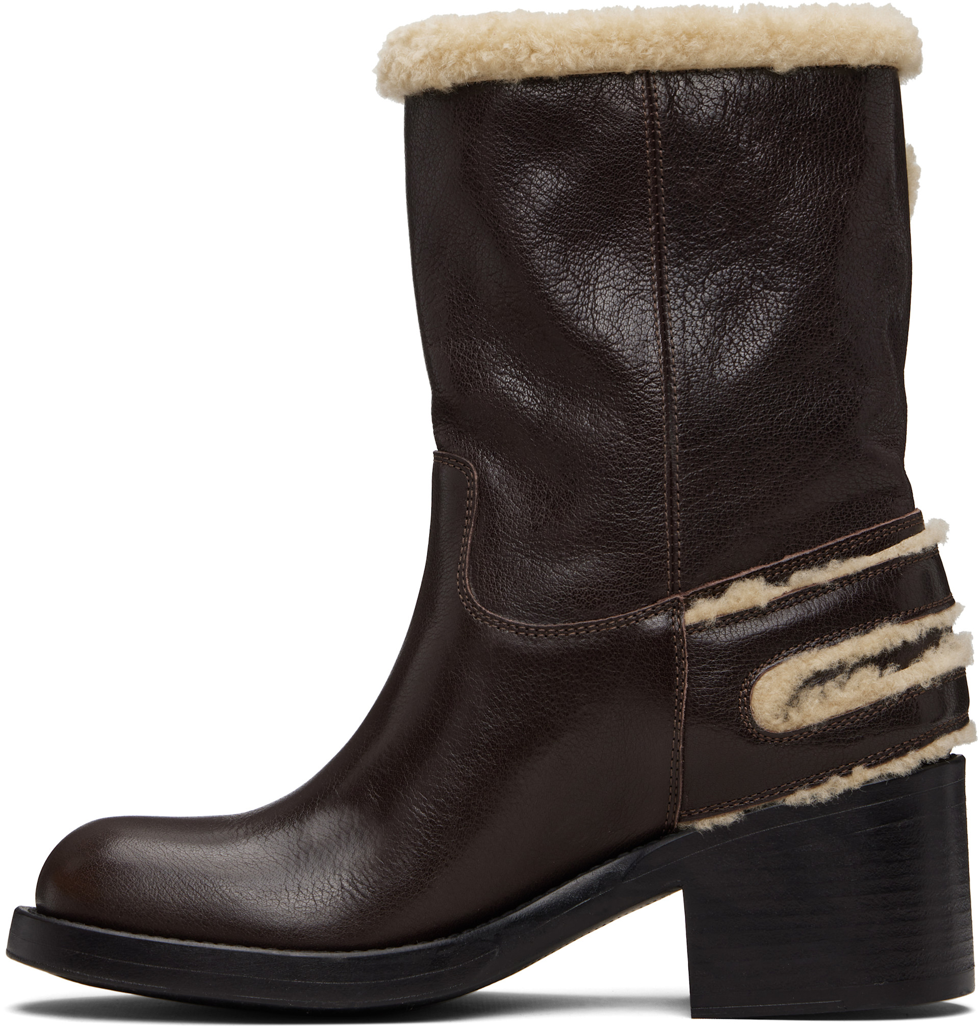 Chloé - Bottines Dakota brunes
