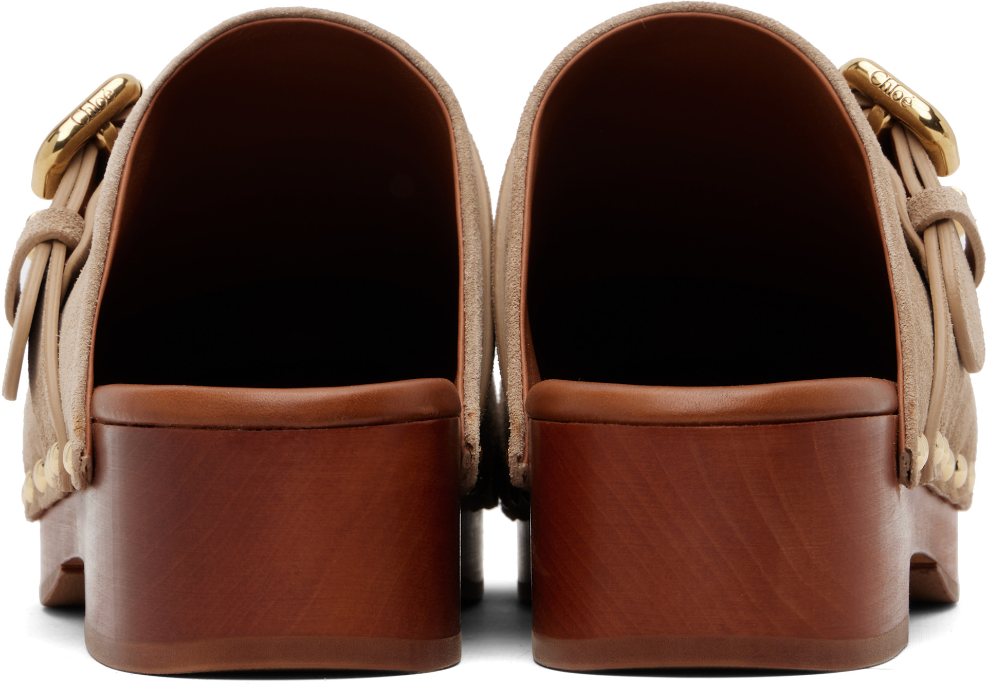 Chloé - Sabots Jeannette taupe