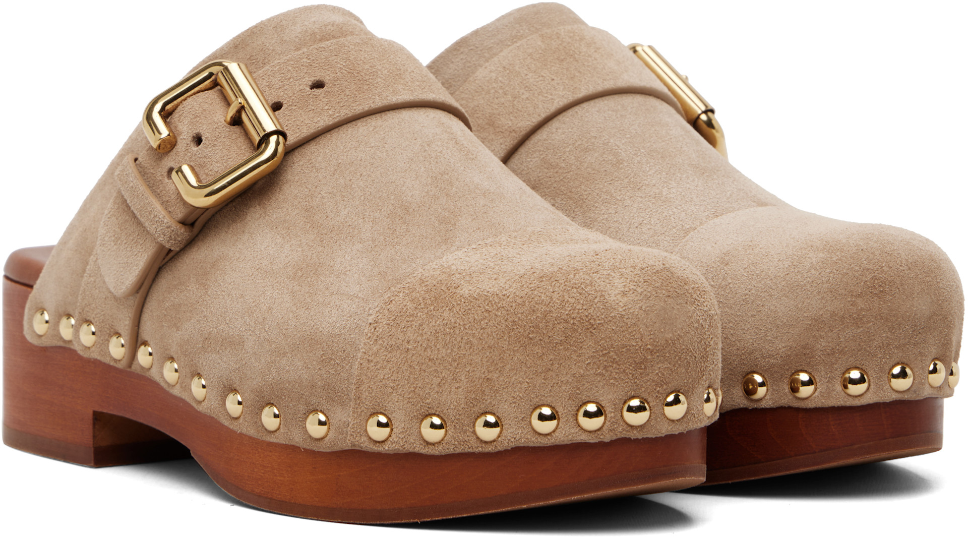 Chloé - Sabots Jeannette taupe