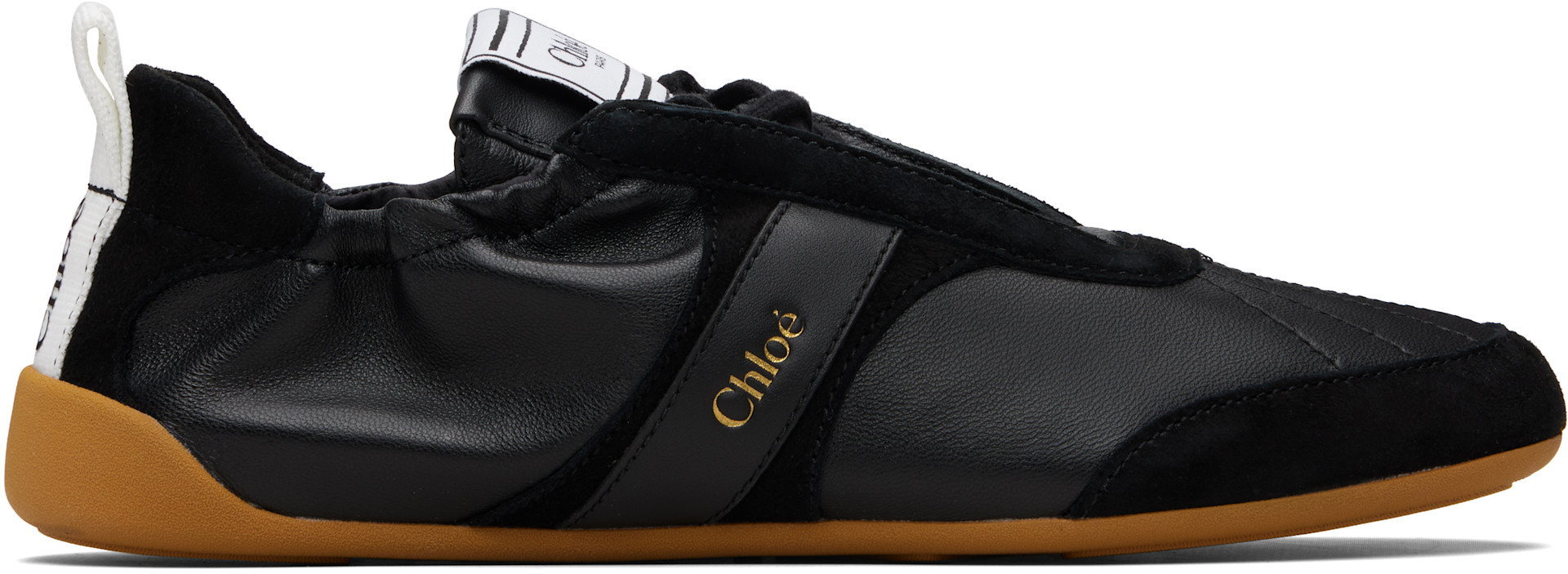 Chloé - Baskets Kick noires à logo