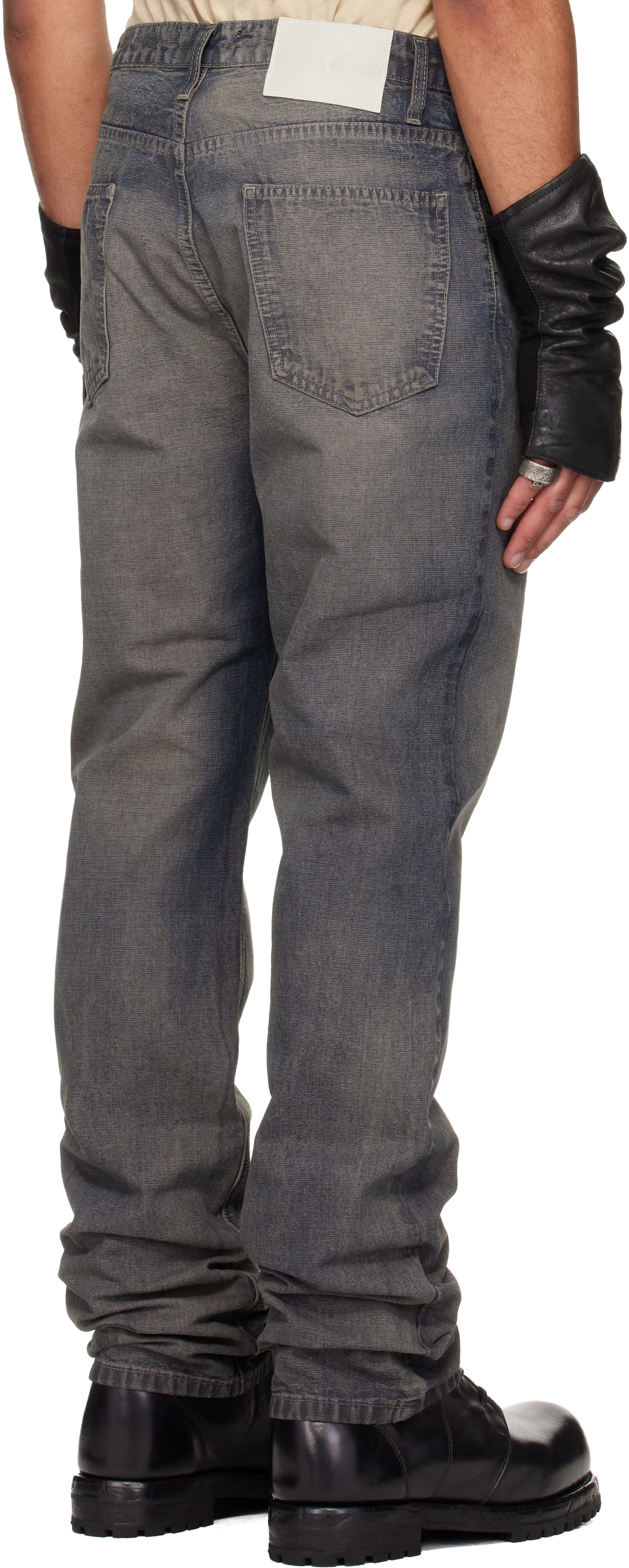ALEXANDER DIGENOVA: Navy Classic Straight Leg Jeans | SSENSE