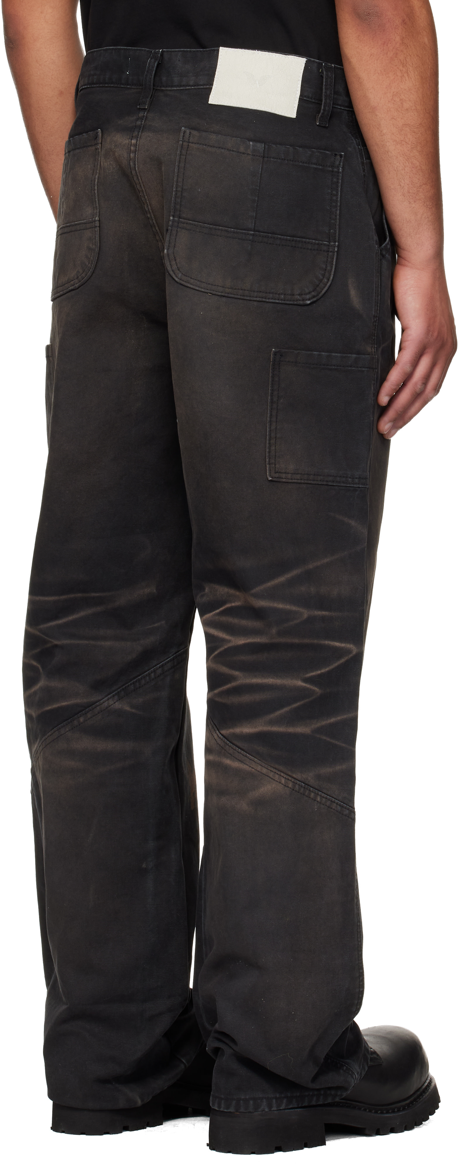 ALEXANDER DIGENOVA - Black Underground Painter Trousers