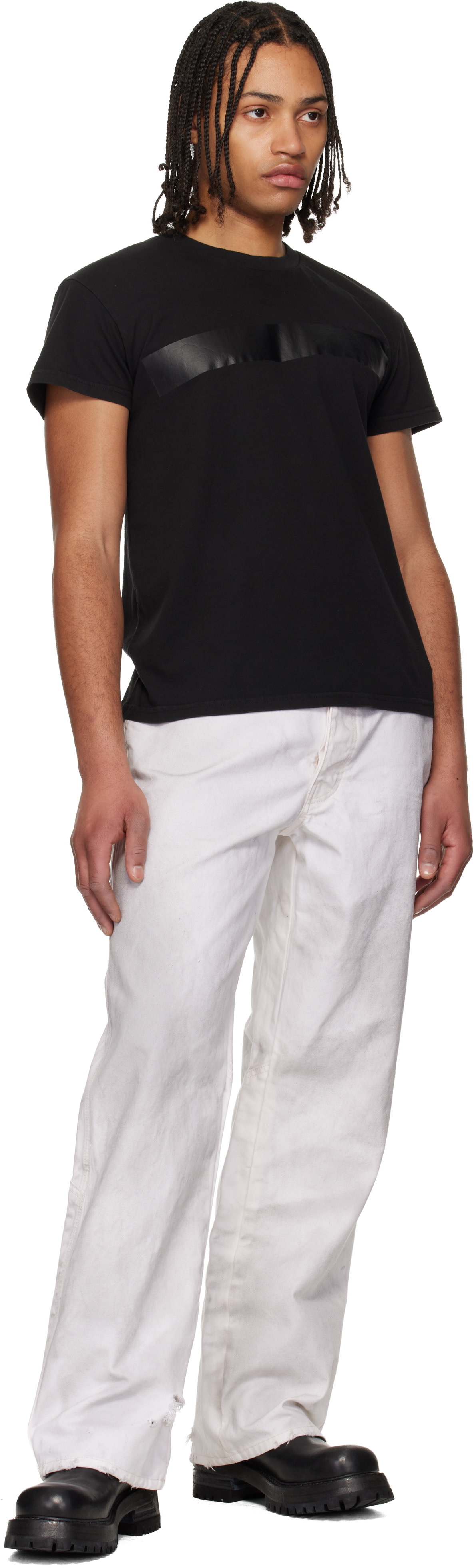 ALEXANDER DIGENOVA: Off-White Underground Vintage Trousers | SSENSE