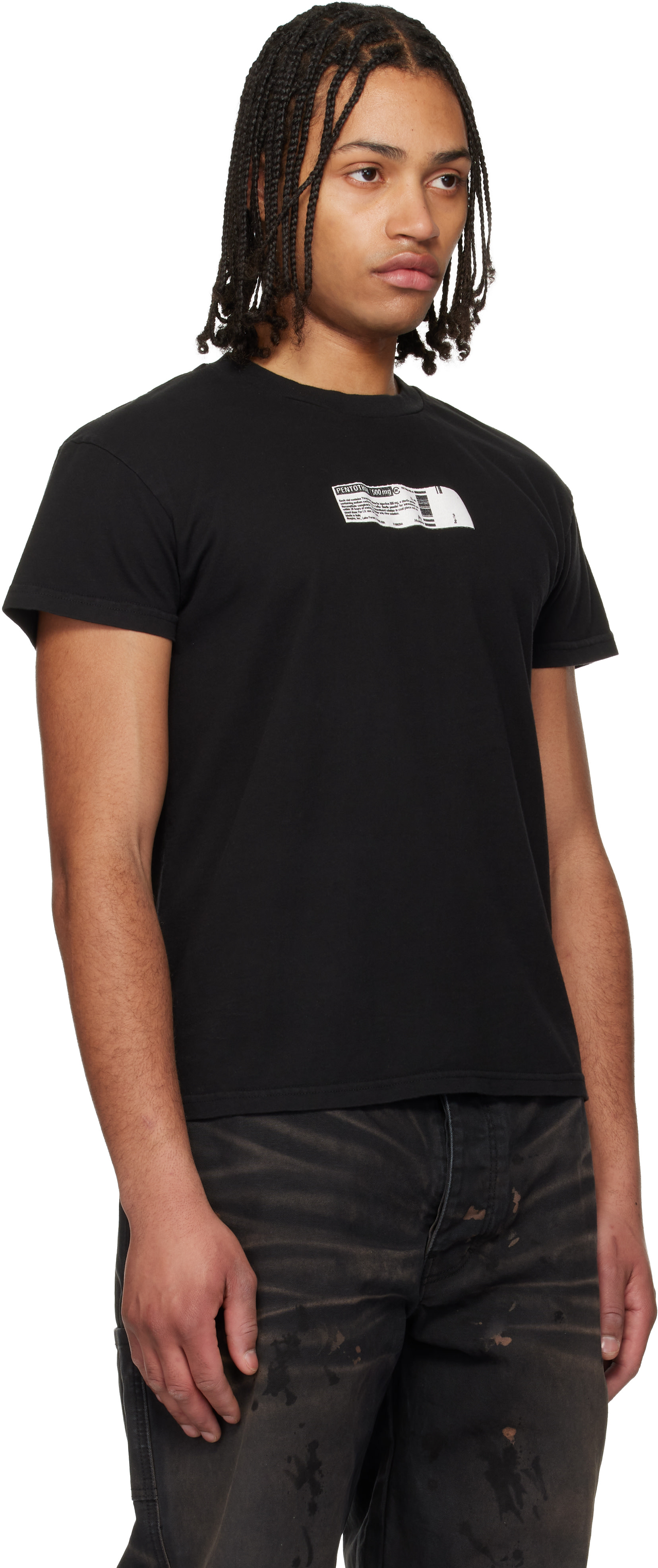 ALEXANDER DIGENOVA: Black 'Truth Serum' T-shirt | SSENSE
