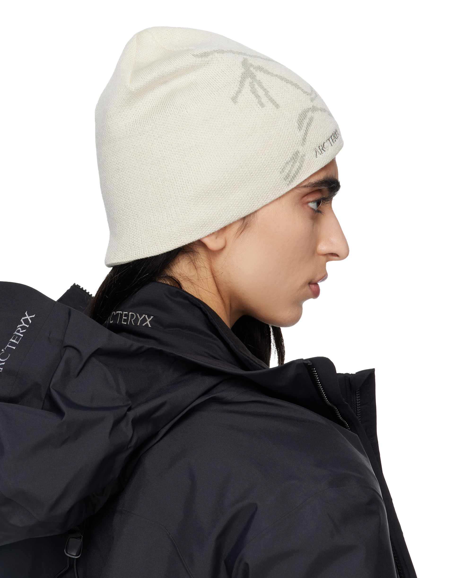 Arc'teryx - Bonnet Bird Head blanc cassé