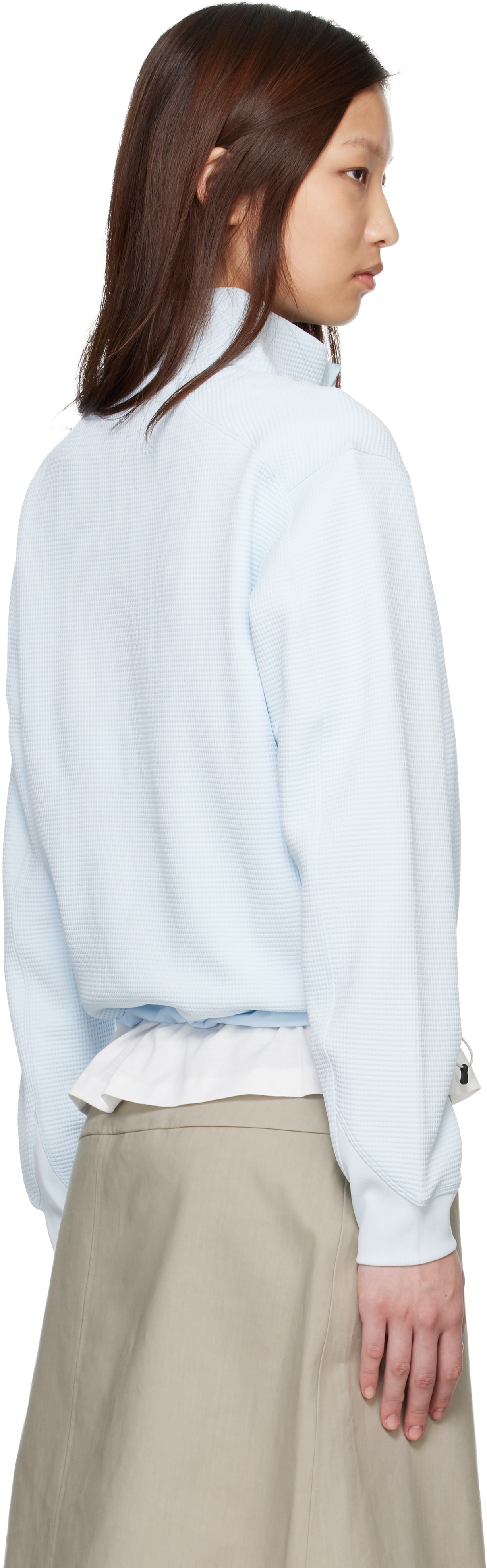 Arc'teryx: Blue Olera Zip Neck Sweatshirt | SSENSE Canada