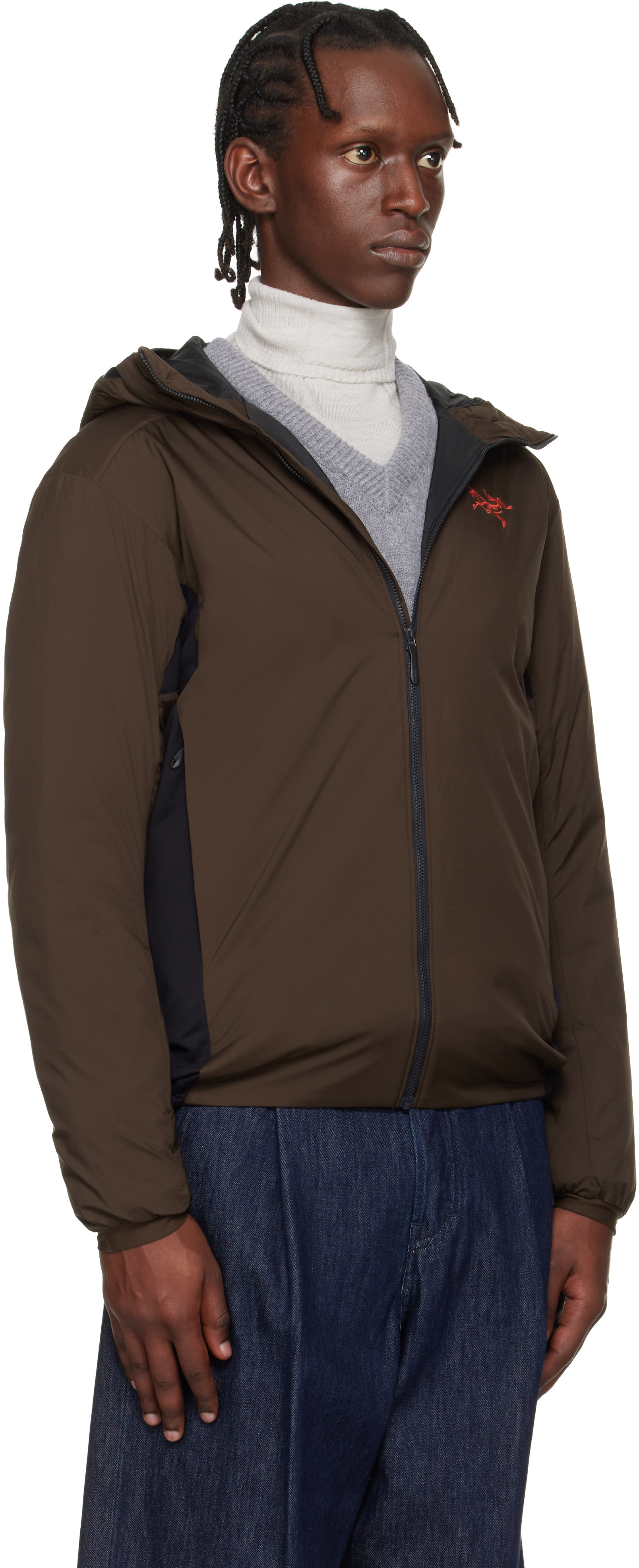 ARC’TERYX （アークテリクス） ATOM AR HOODY ブラウン M Arc'teryx: Brown Atom Hoody Jacket | SSENSE Canada
