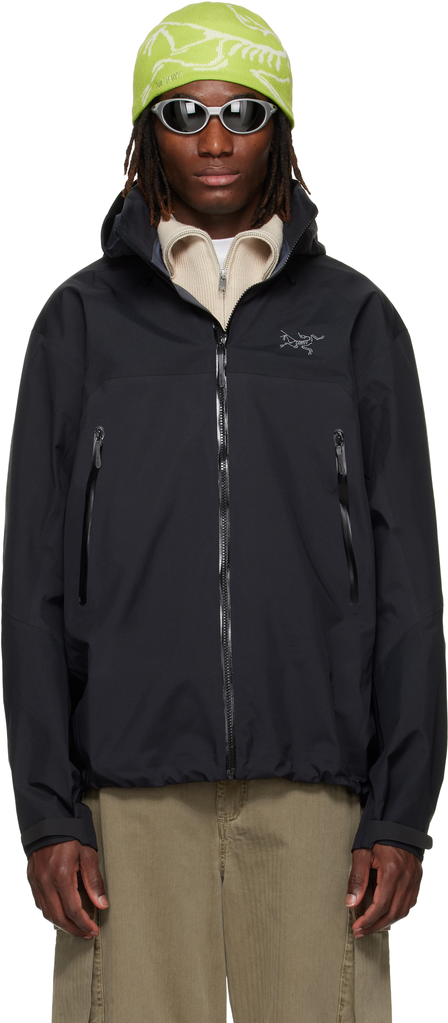 【未使用級】ARC’TERYX ナイロンジャケット BETA AR ブラック Arc'teryx: ブラック Beta AR ジャケット | SSENSE 日本