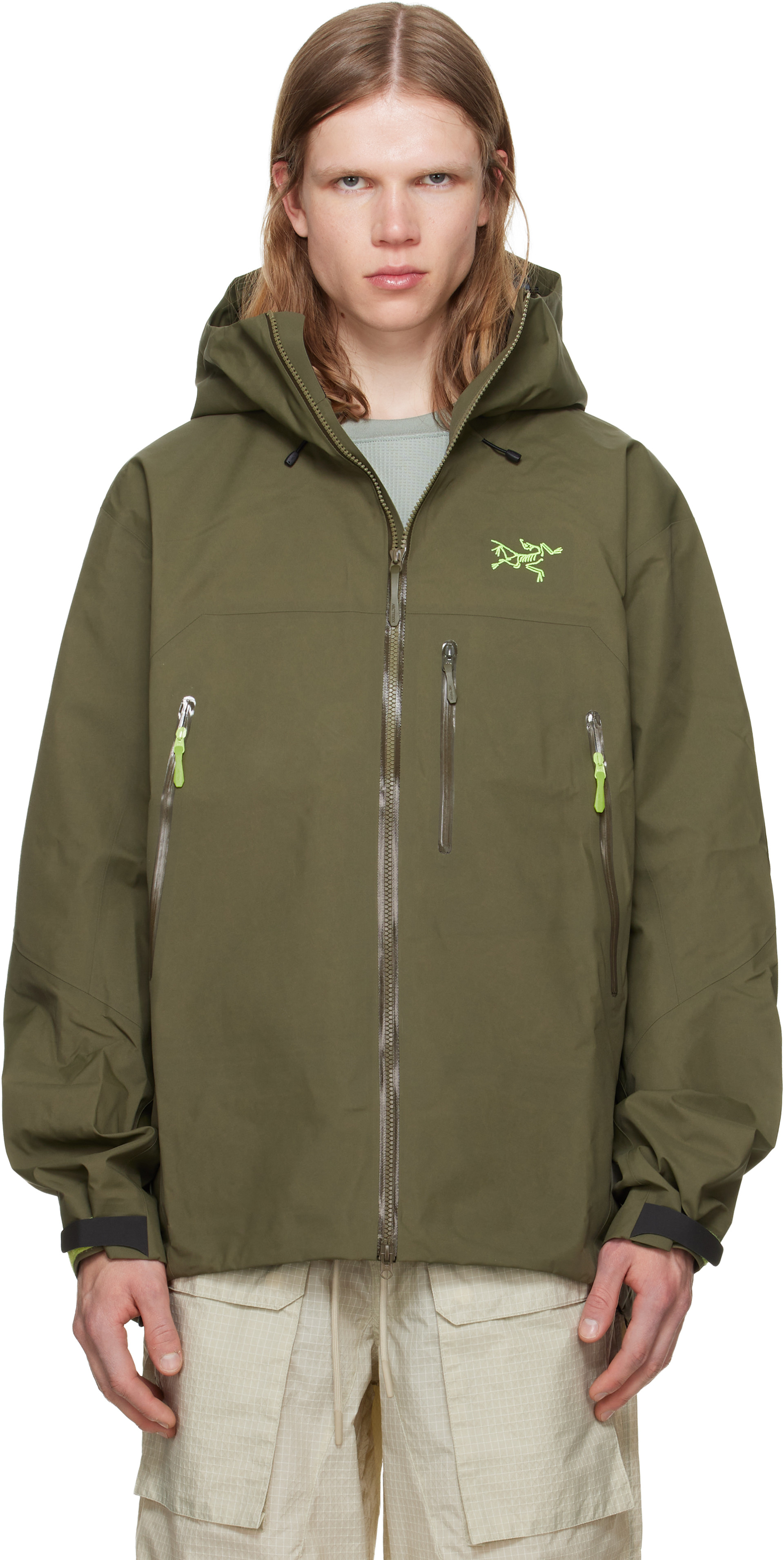 Arc'teryx - 카키 베타 SV 재킷