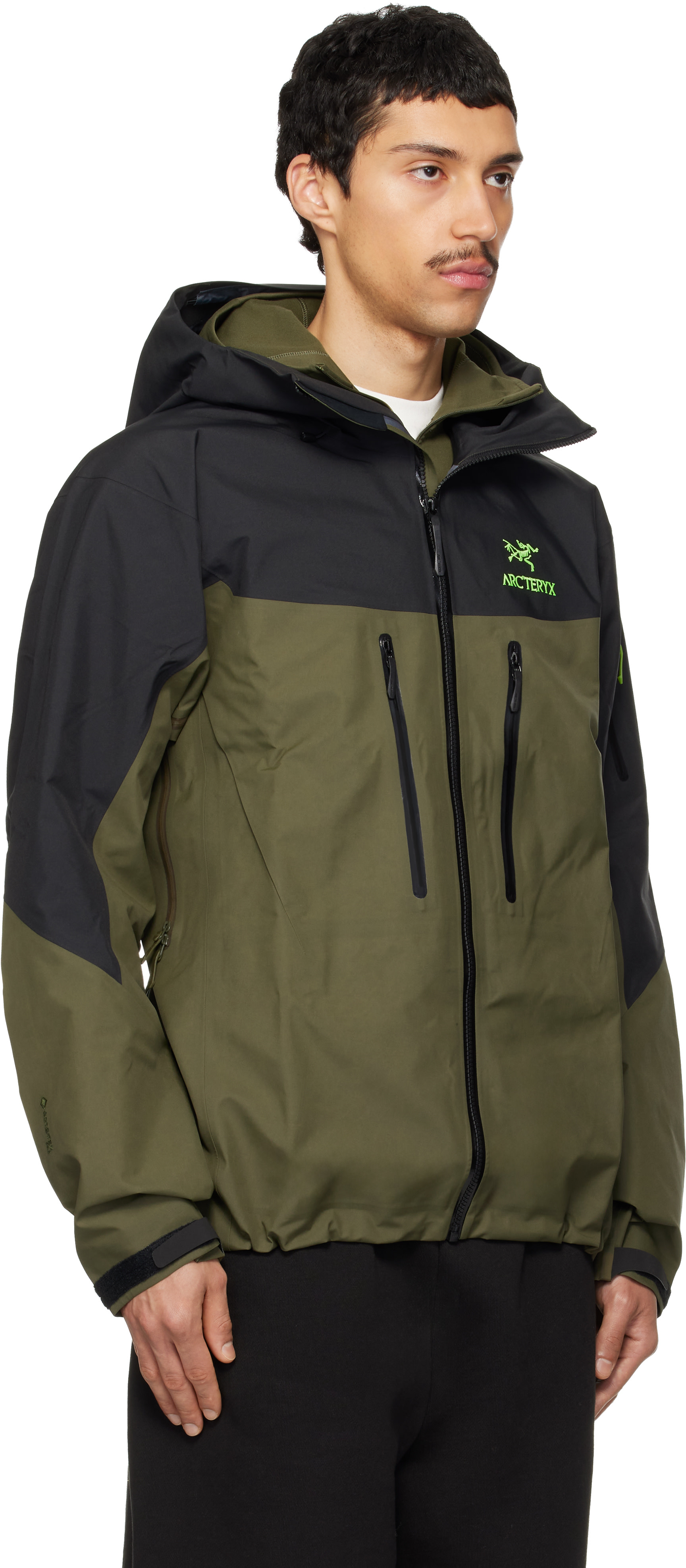 Arc'teryx - Blouson Alpha SV noir et vert