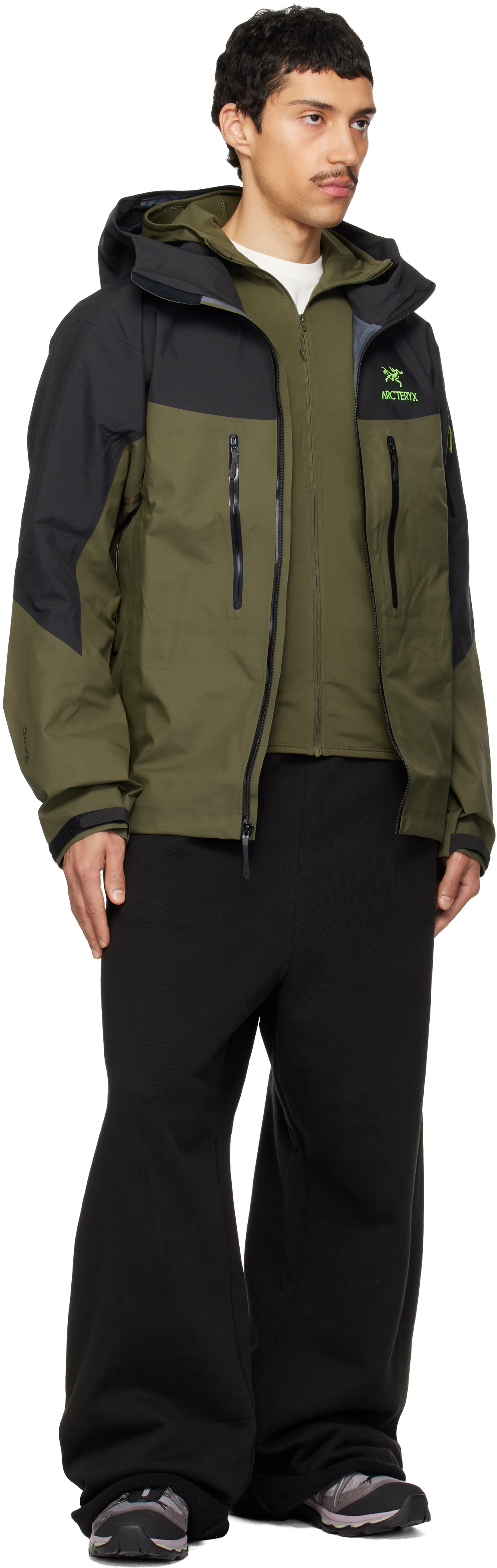 Arc'teryx - Blouson Alpha SV noir et vert