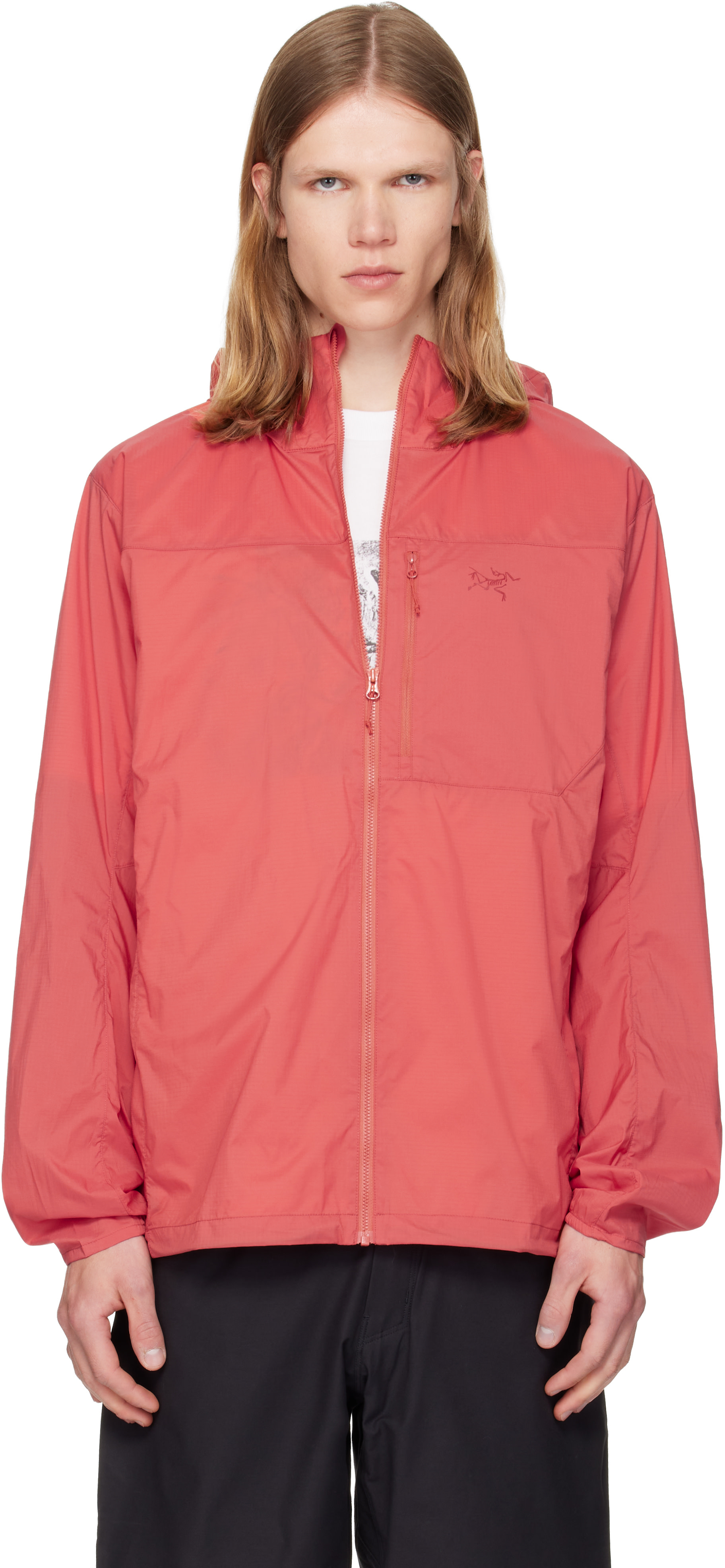 Arc'teryx - Blouson Squamish rouge à capuche