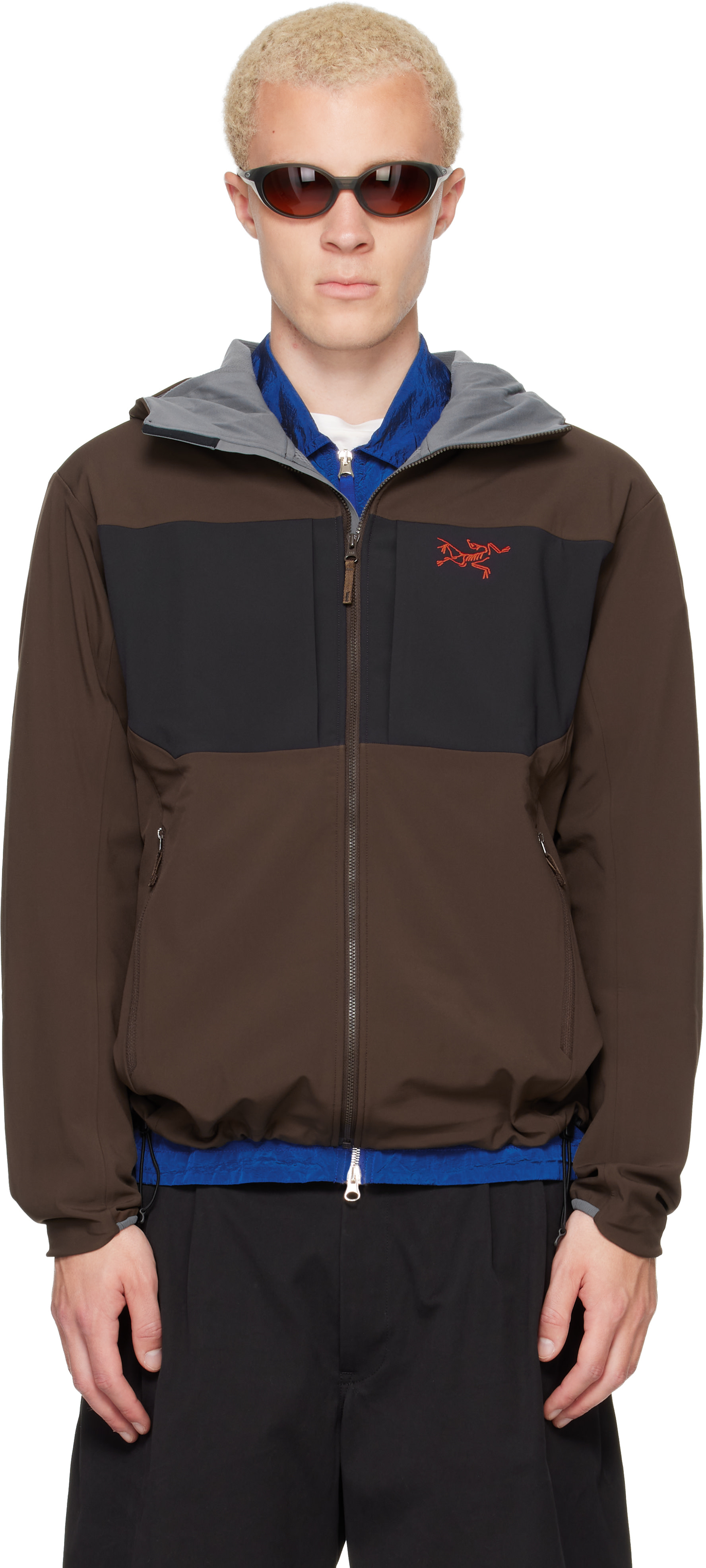 Arc'teryx - Blouson Gamma MX brun à capuche
