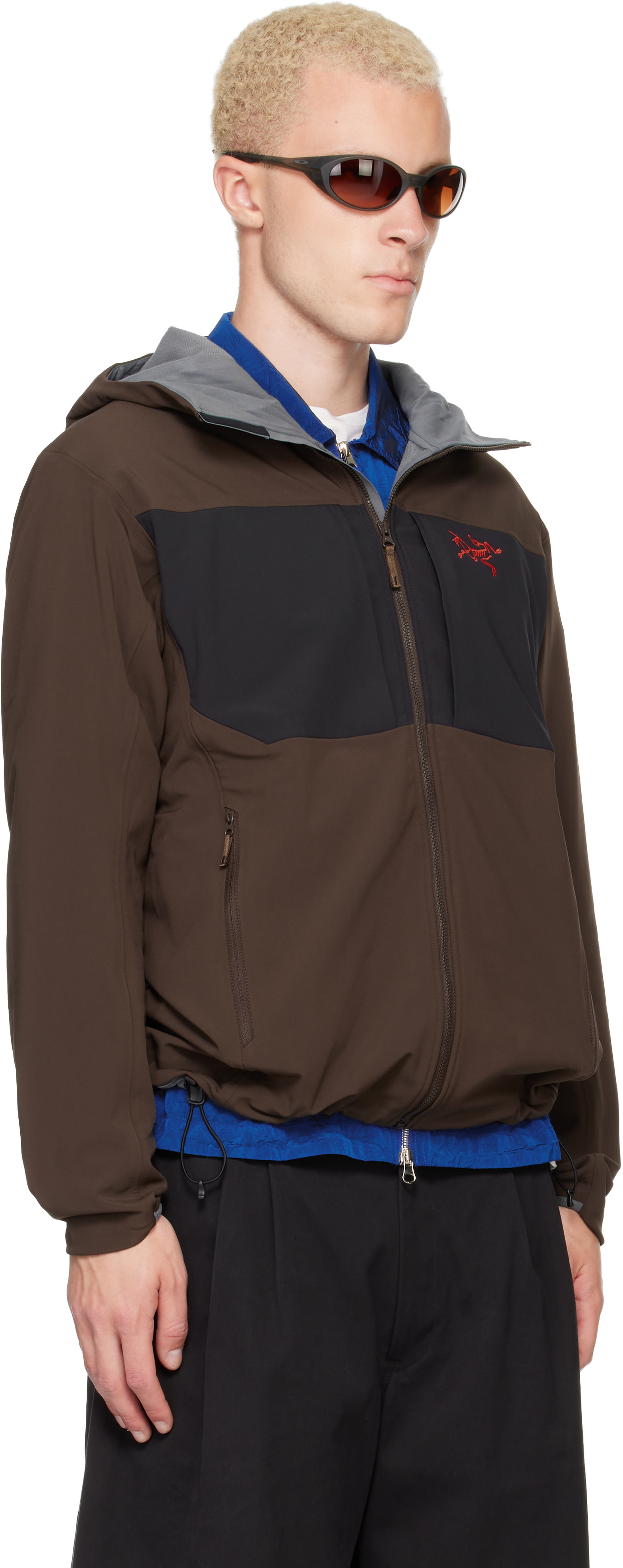 Arc'teryx - Blouson Gamma MX brun à capuche