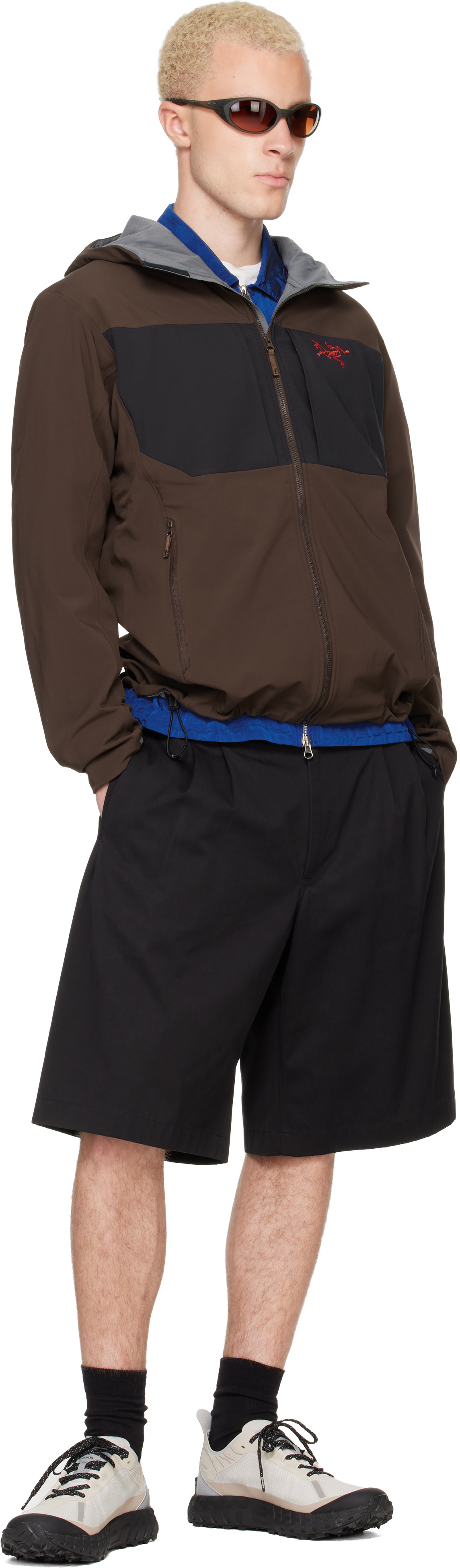 Arc'teryx - Blouson Gamma MX brun à capuche