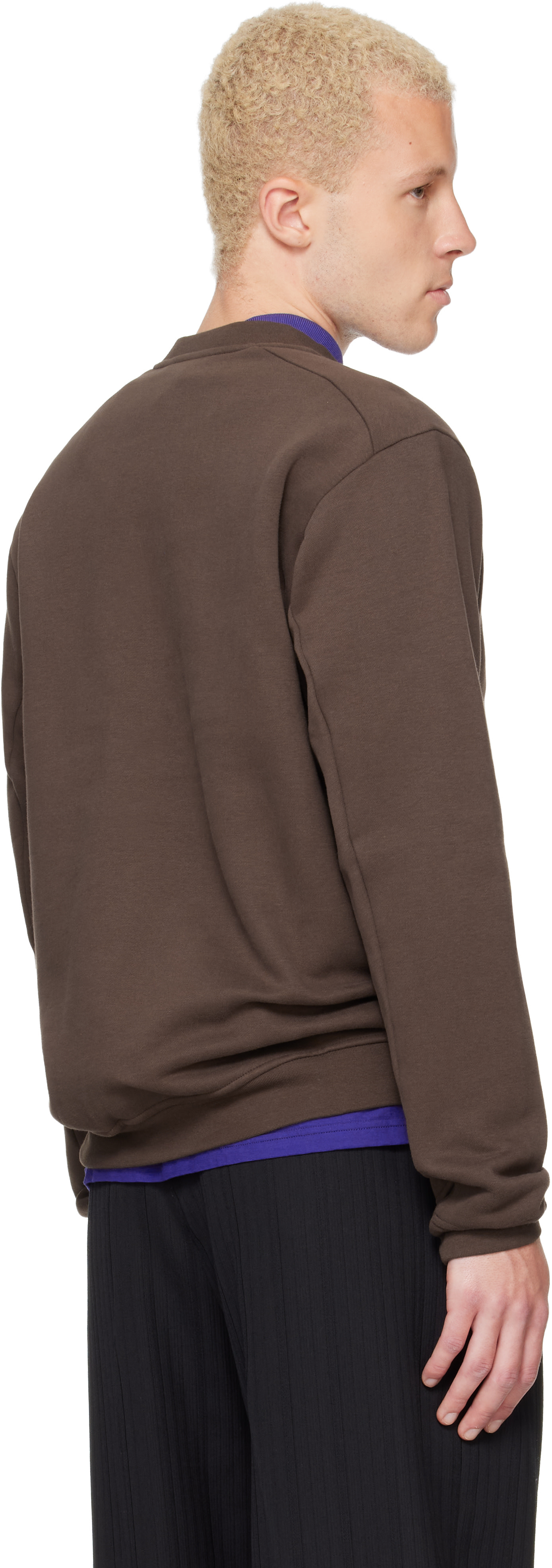 Arc'teryx - Pull molletonné Emblem brun à envers molletonné et à col ras du cou