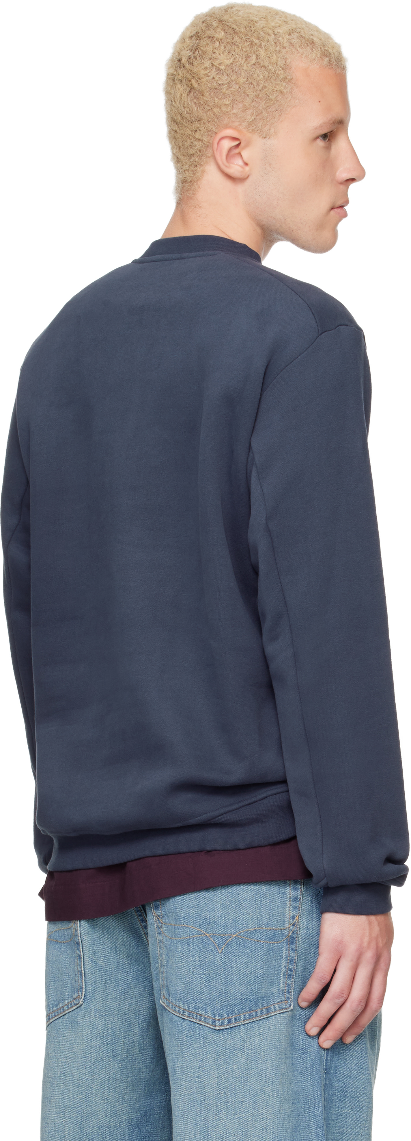 Arc'teryx - Pull molletonné Emblem bleu marine à envers molletonné et à col ras du cou