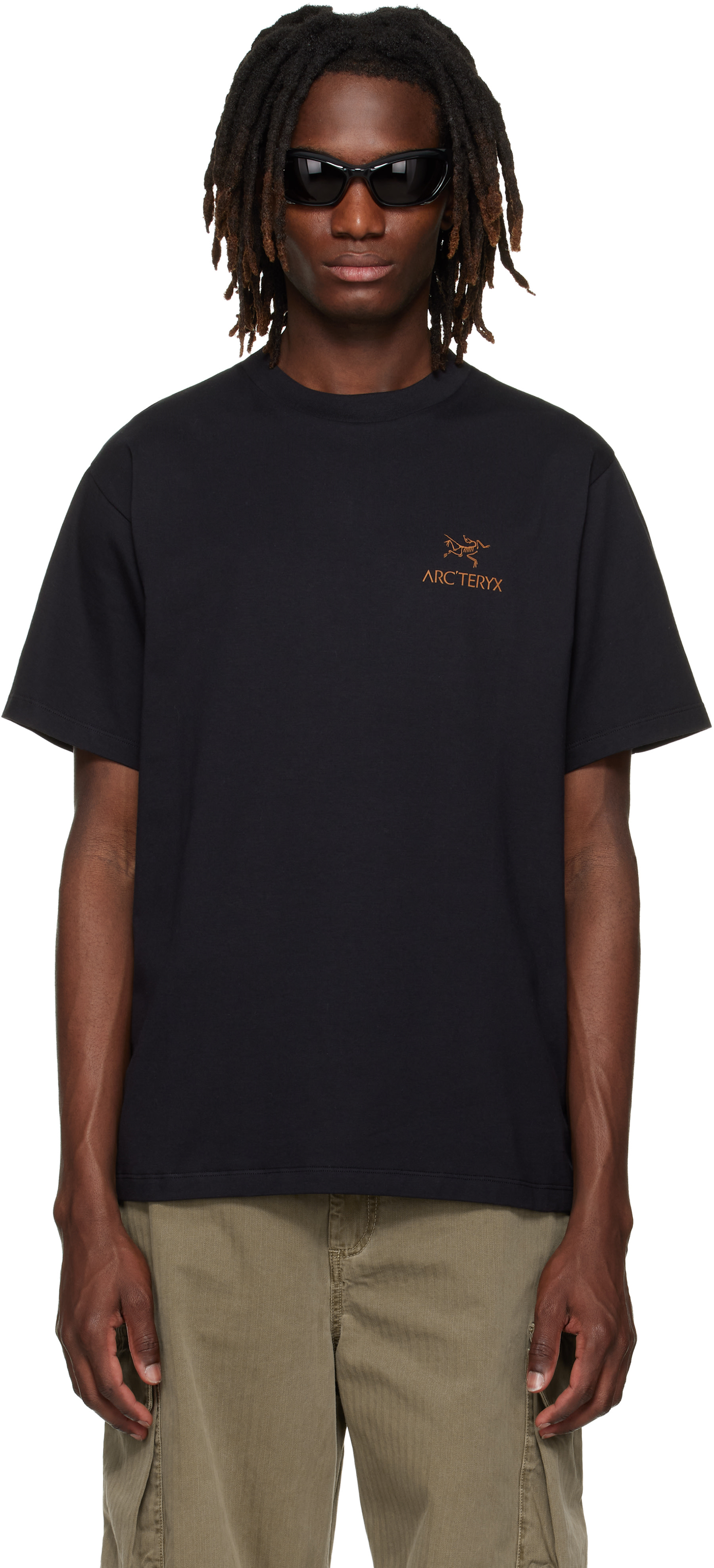 ARC’TERYX　Tシャツ（ブラック） Arc'teryx: ブラック Kragg SL Cotton Bird Word 半袖Tシャツ | SSENSE