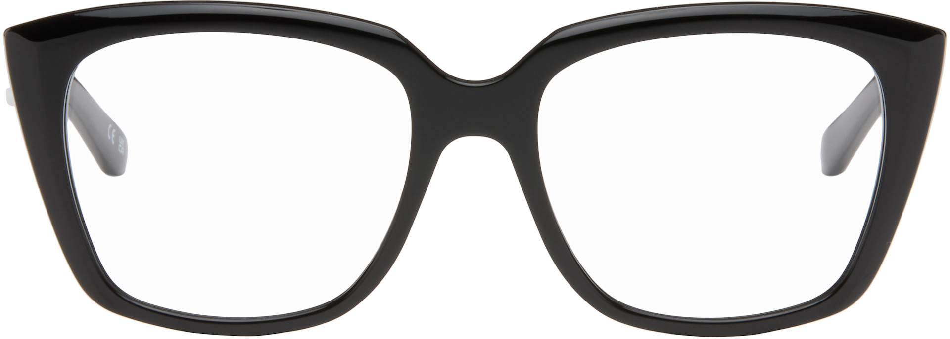 Balenciaga: ブラック Frame キャットアイメガネ | SSENSE 日本