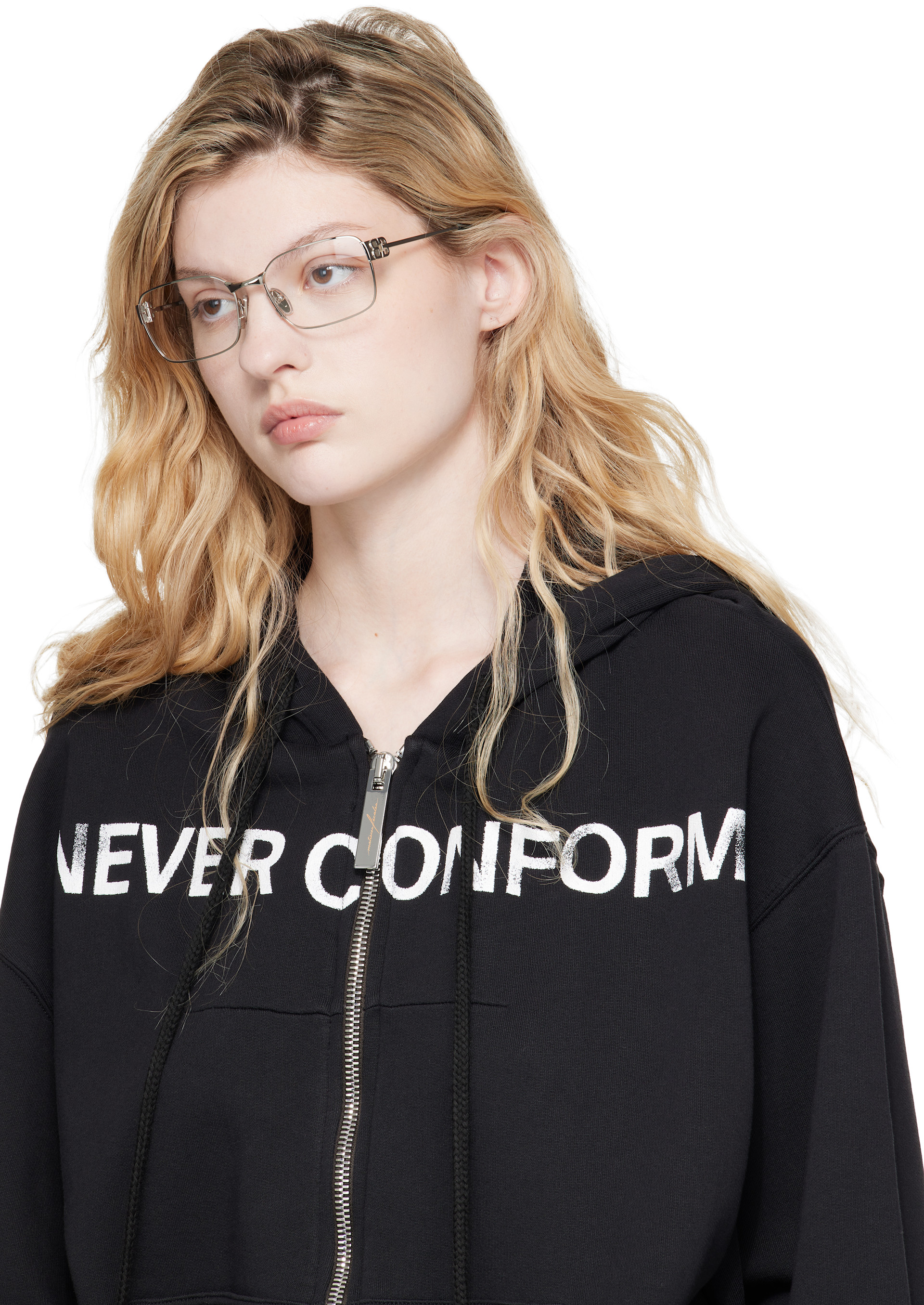 BALENCIAGA メガネ/スクエア/メタル / シルバー Balenciaga: シルバー Mercury メタル スクエアメガネ | SSENSE 日本