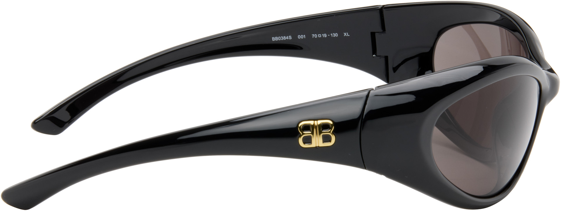 BALENCIAGA サングラス BB026S XL Balenciaga: Black Oval Sunglasses | SSENSE