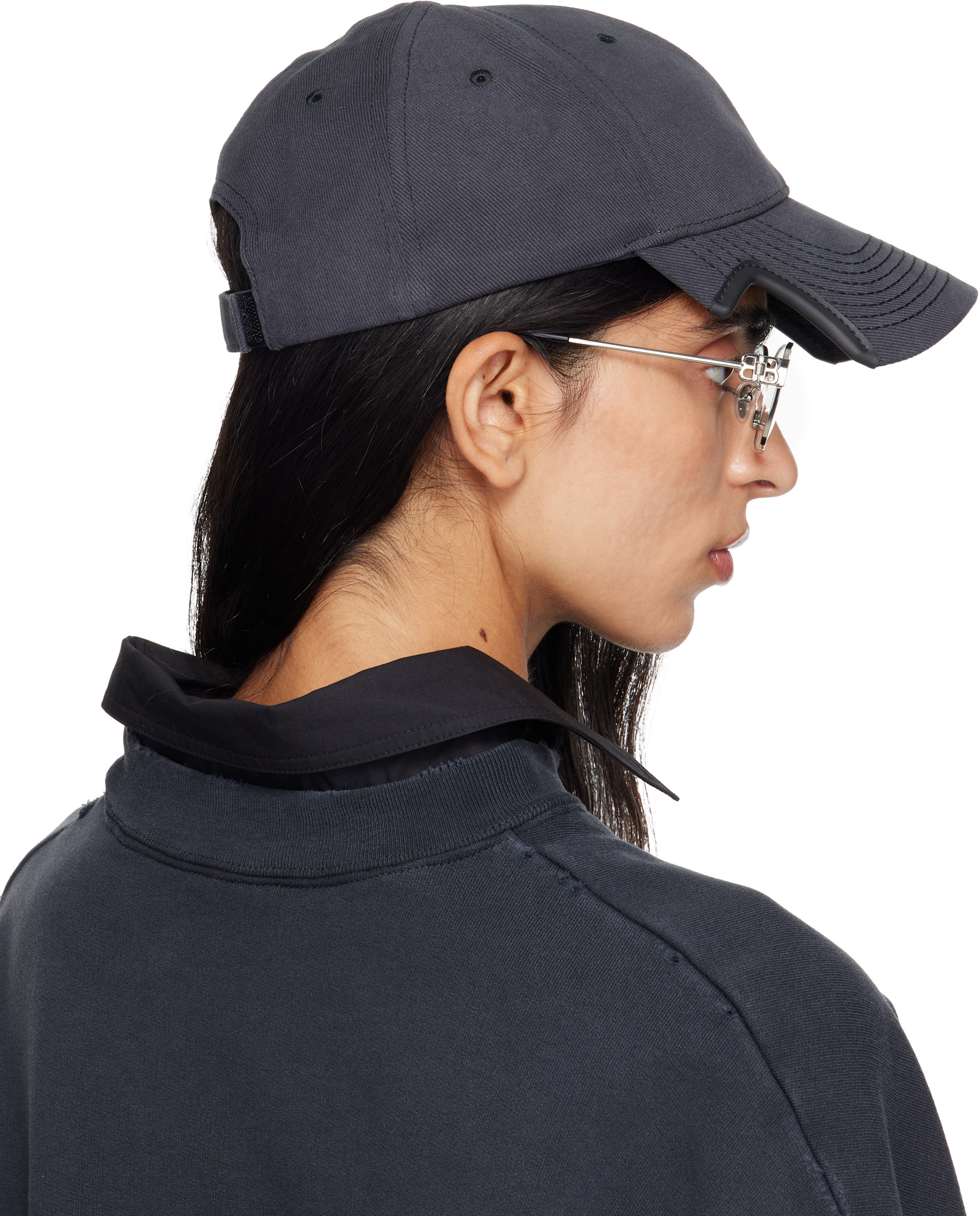 Balenciaga - ブラック Cursive Logo キャップ