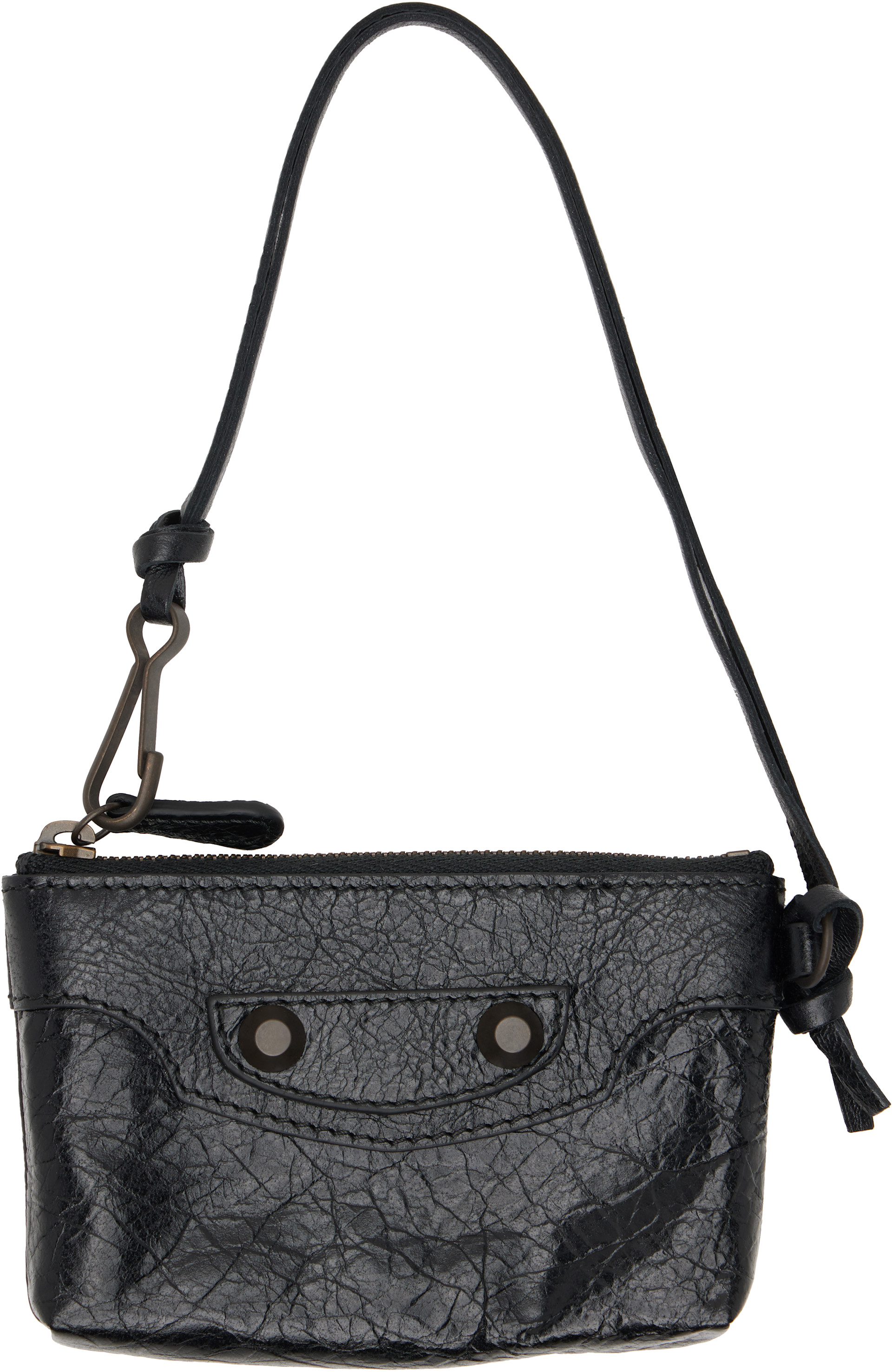 Balenciaga: Black 'Le City' Coin Pouch Wallet | SSENSE Canada