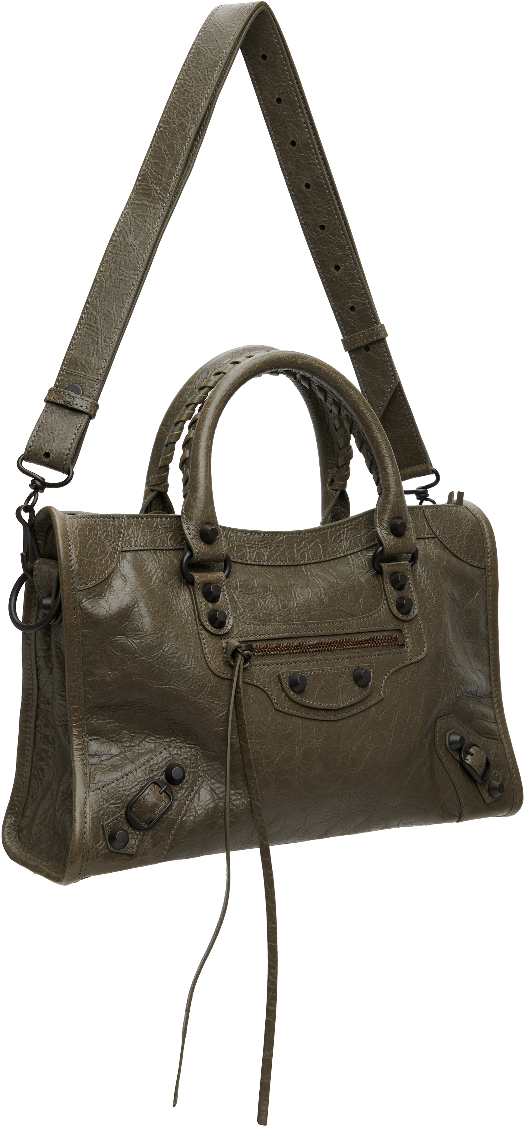 Balenciaga: Khaki 'Le City' Small Bag | SSENSE Denmark