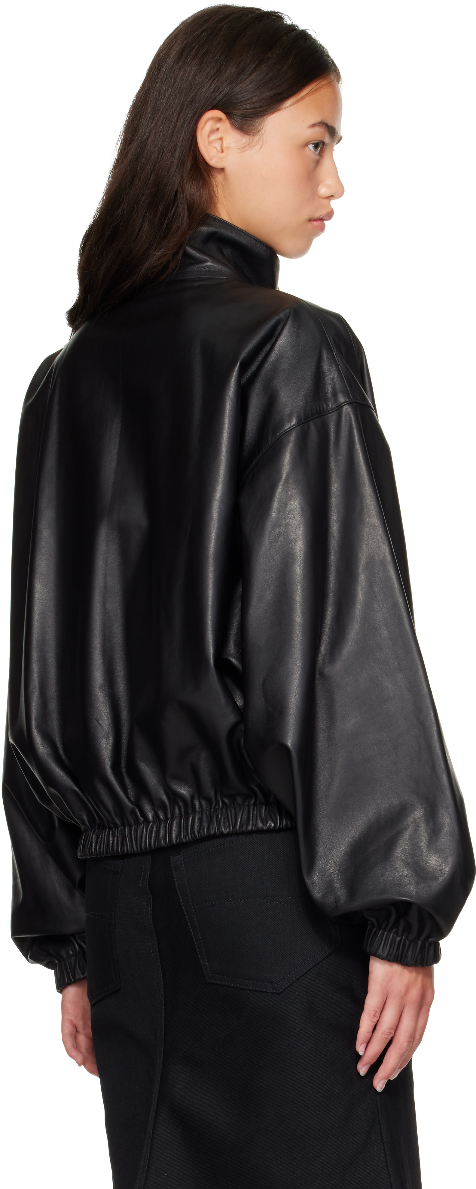 ジャケット・アウター Balenciaga 20aw Steroid Coat Balenciaga: Black Tracksuit Reversible Lambskin Jacket | SSENSE