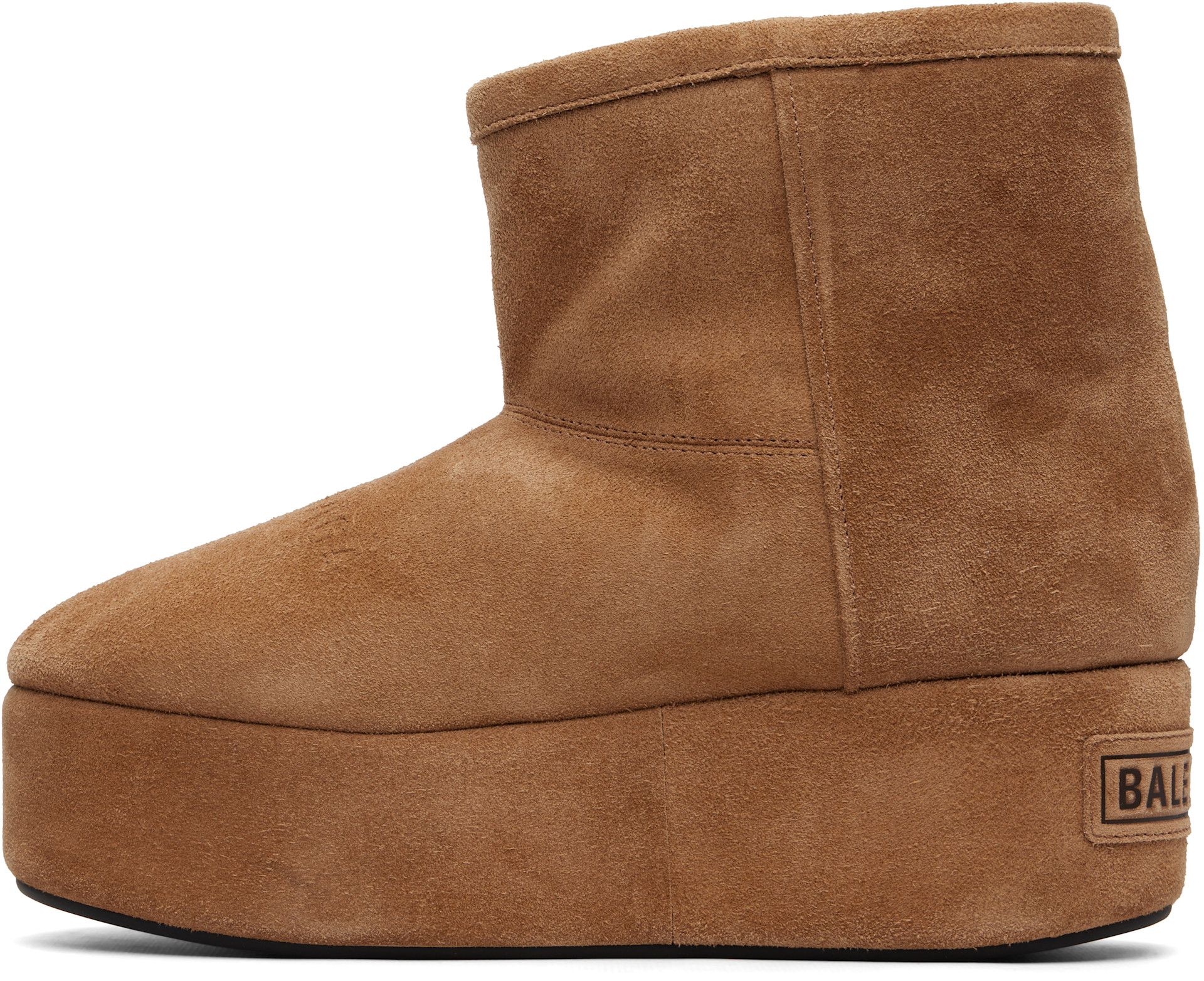 Balenciaga - Bottes Alaska brun clair à plateforme