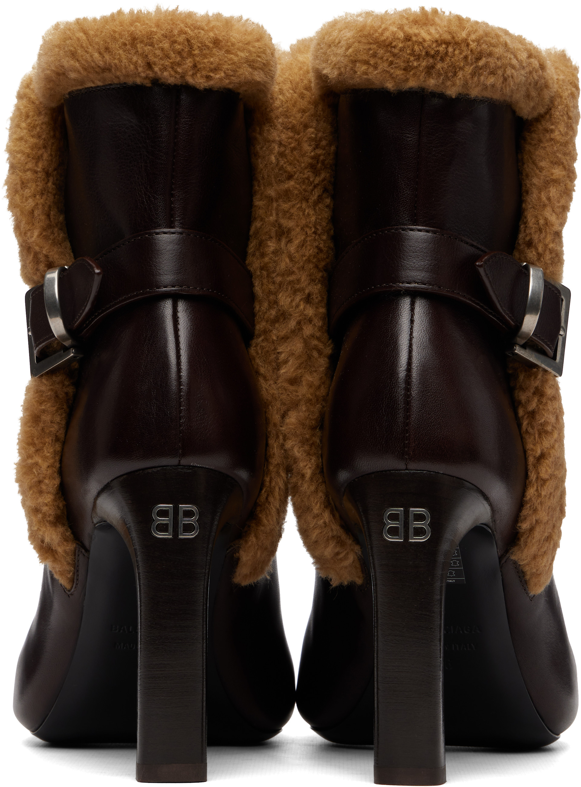 Balenciaga - Bottes Fargo brunes