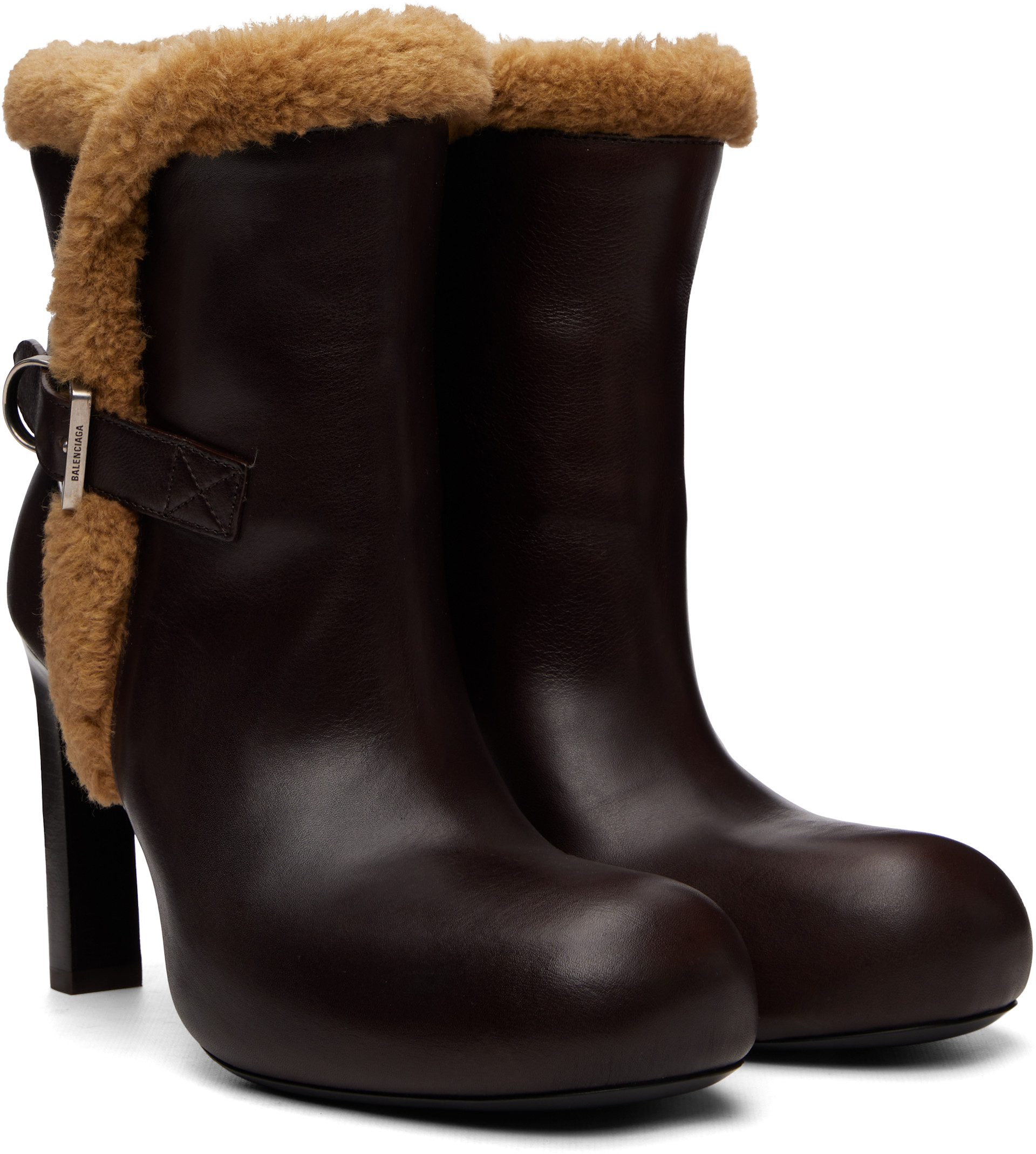 Balenciaga - Bottes Fargo brunes