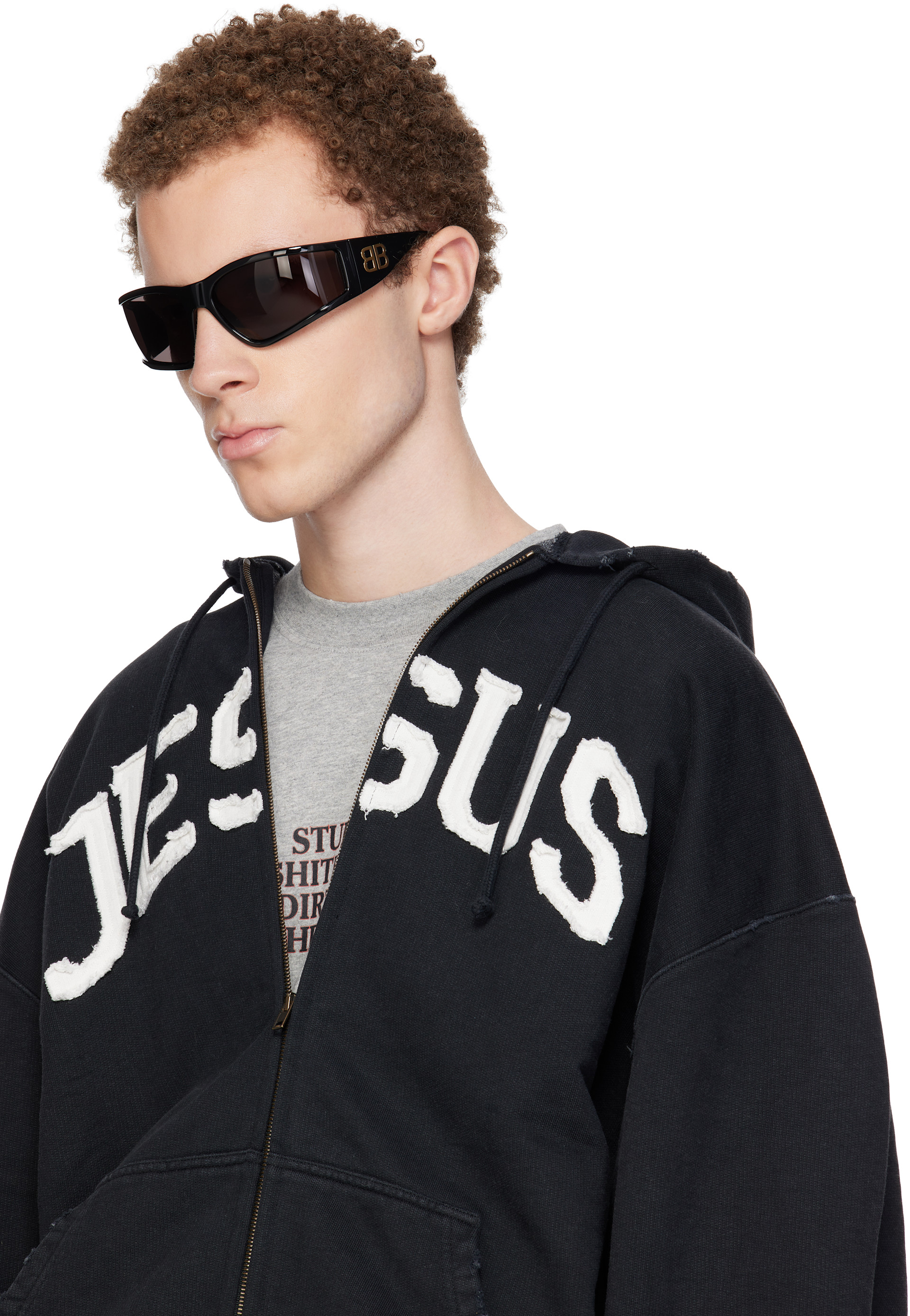Balenciaga: Black Sunset D-Frame Sunglasses | SSENSE