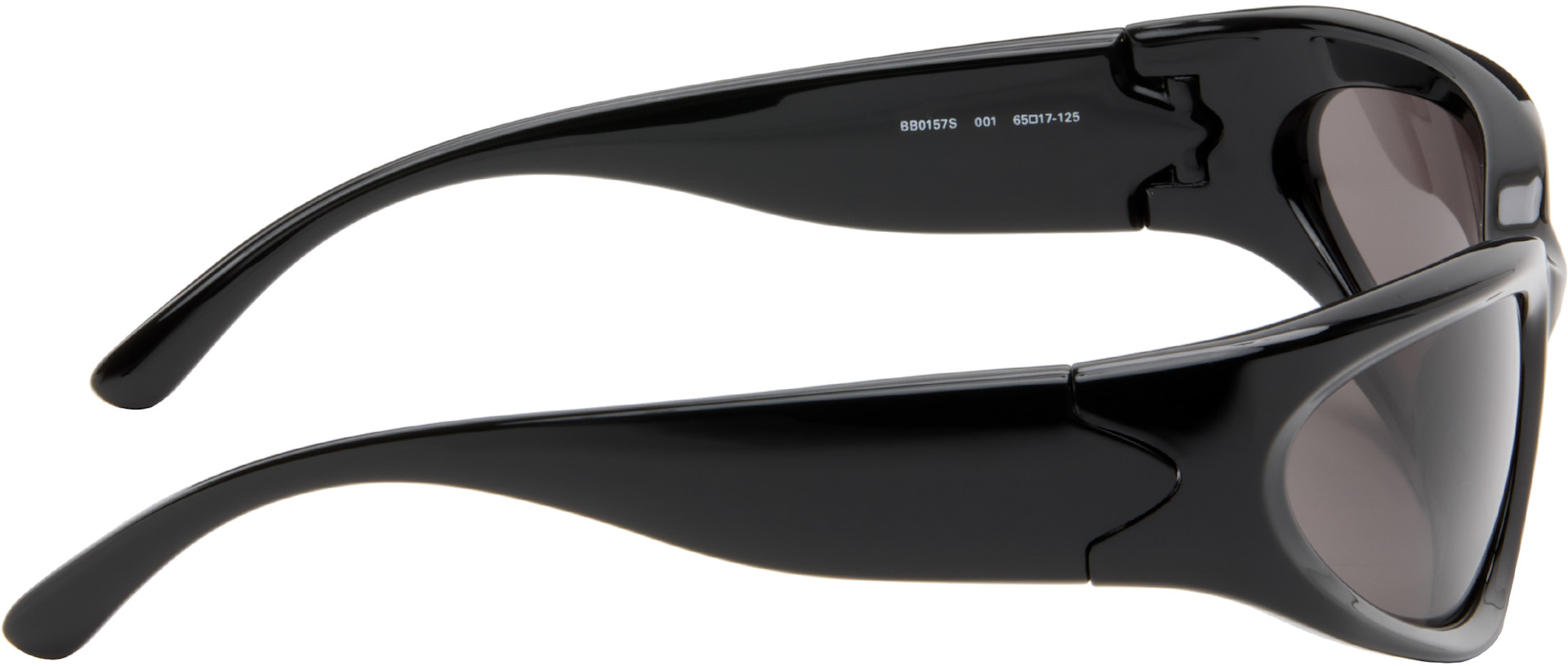Balenciaga: Black Swift Oval Sunglasses | SSENSE