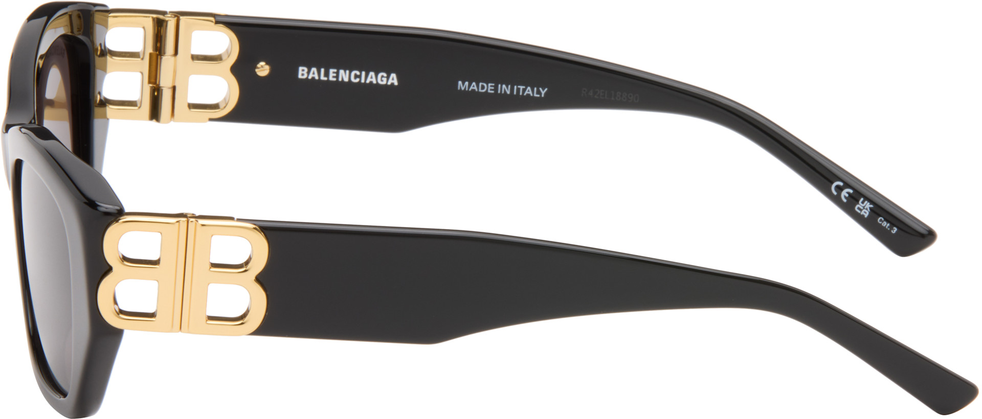 Balenciaga - ブラック BB スクエアサングラス