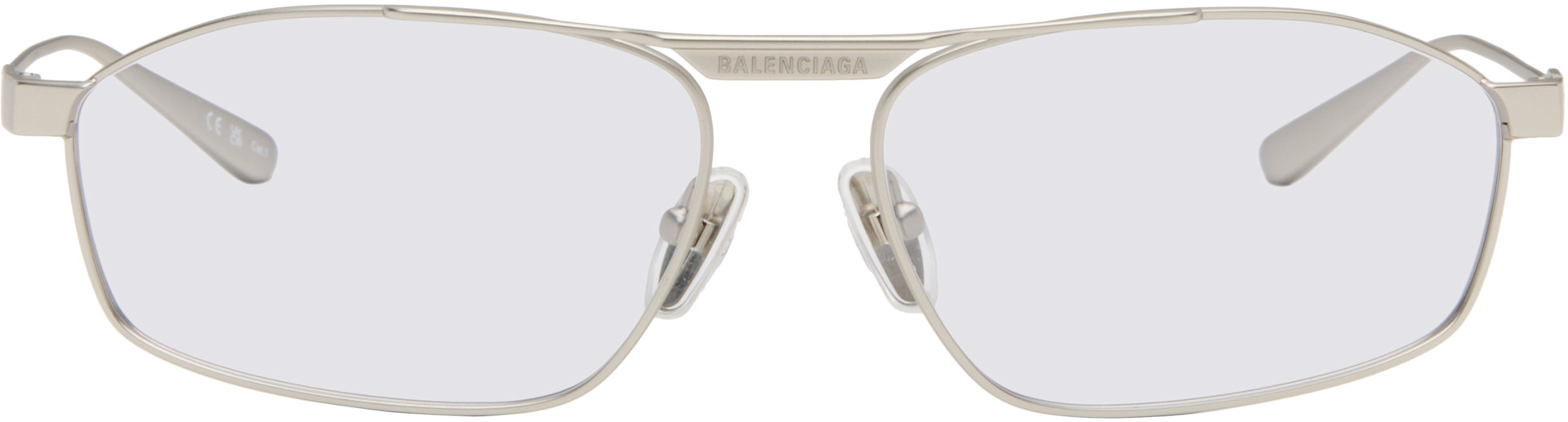 Balenciaga: Silver Tag 3.0 D-Frame Sunglasses | SSENSE