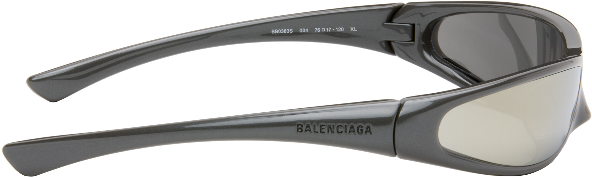 Balenciaga - グレー ミラーレンズ サングラス