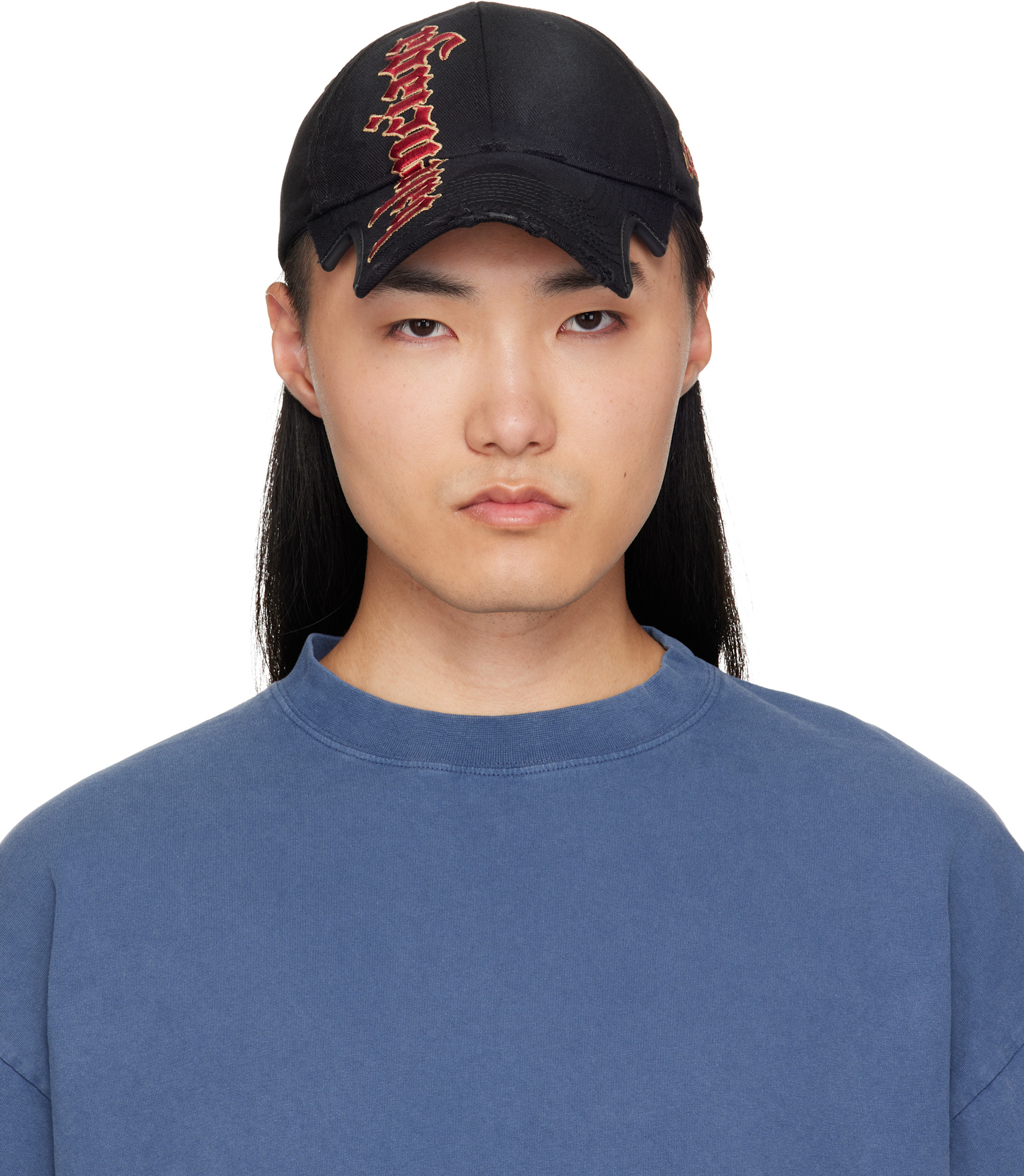 Balenciaga - ブラック Gothic Placement ノークロージャー キャップ