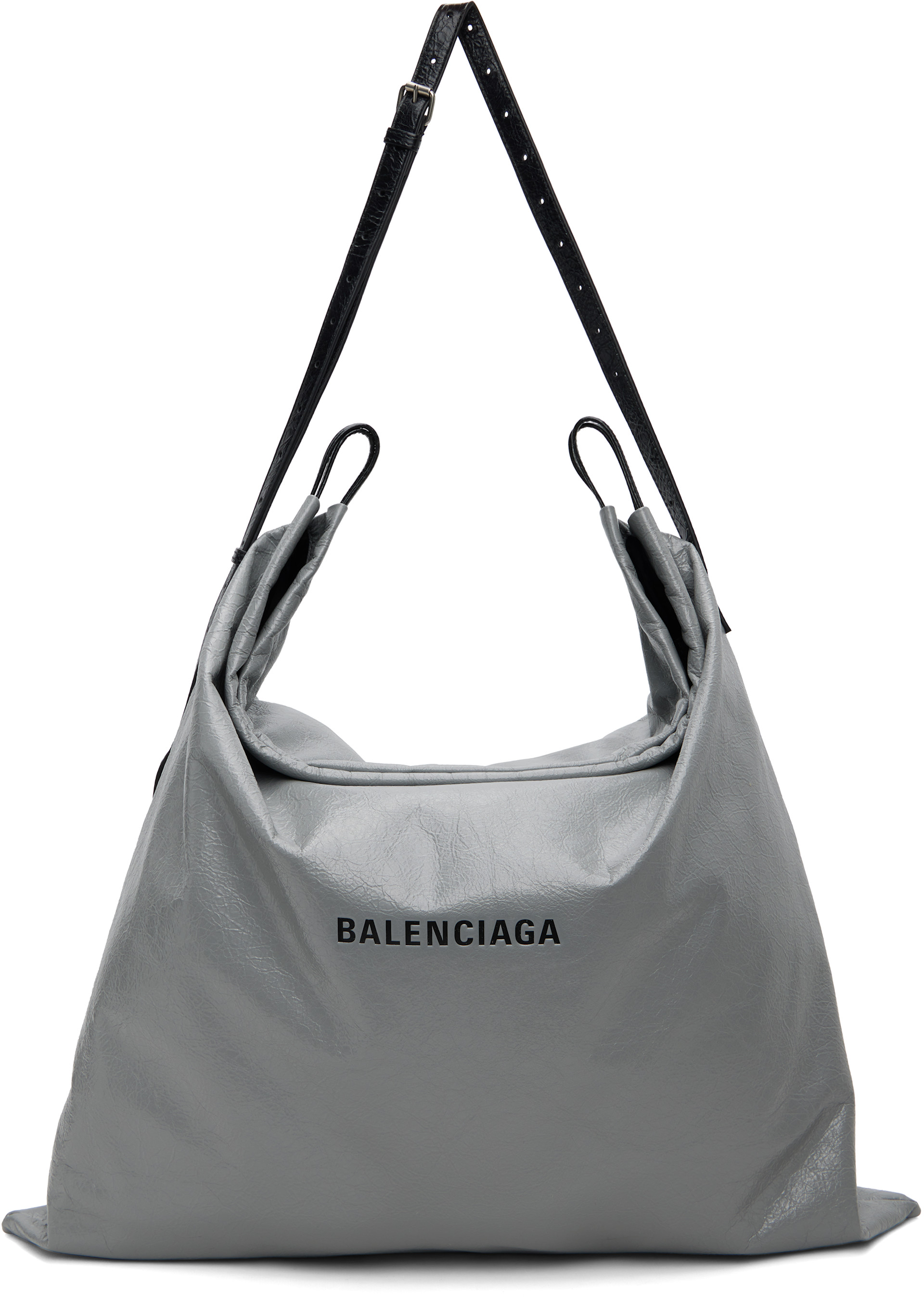 Balenciaga - 그레이 라지 더스트 메신저백