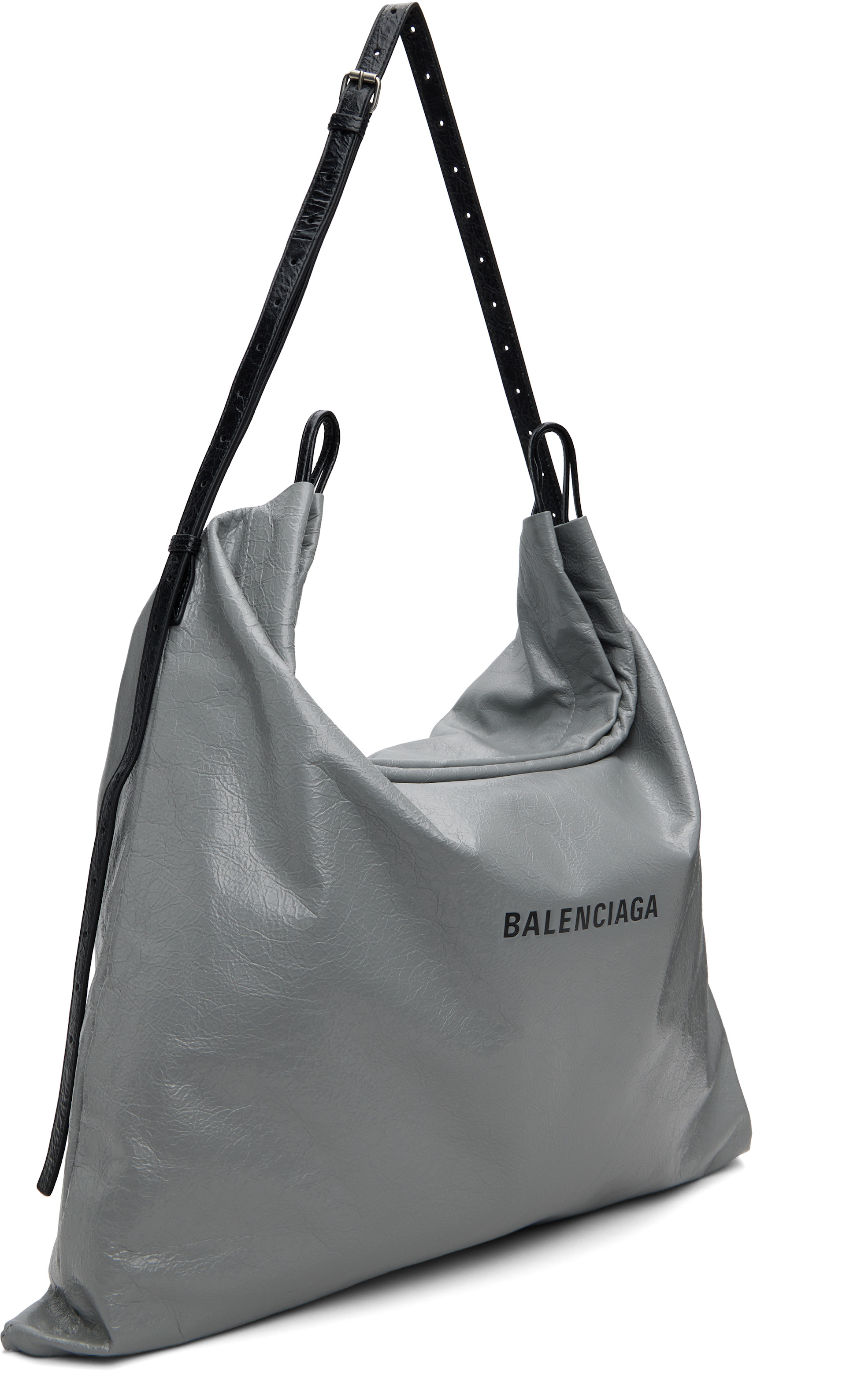 Balenciaga - 그레이 라지 더스트 메신저백