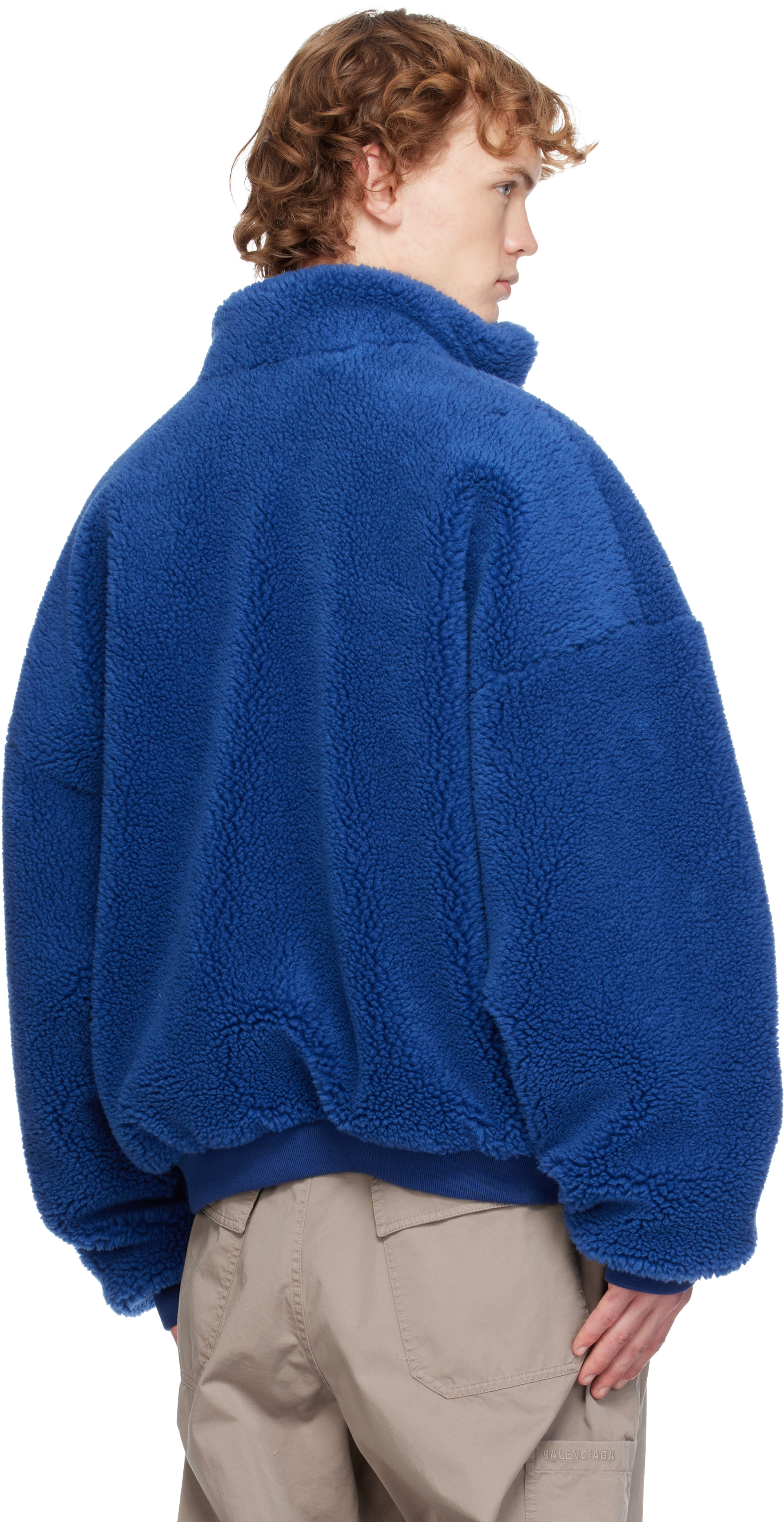 Balenciaga - Blue Zip-Up Jacket