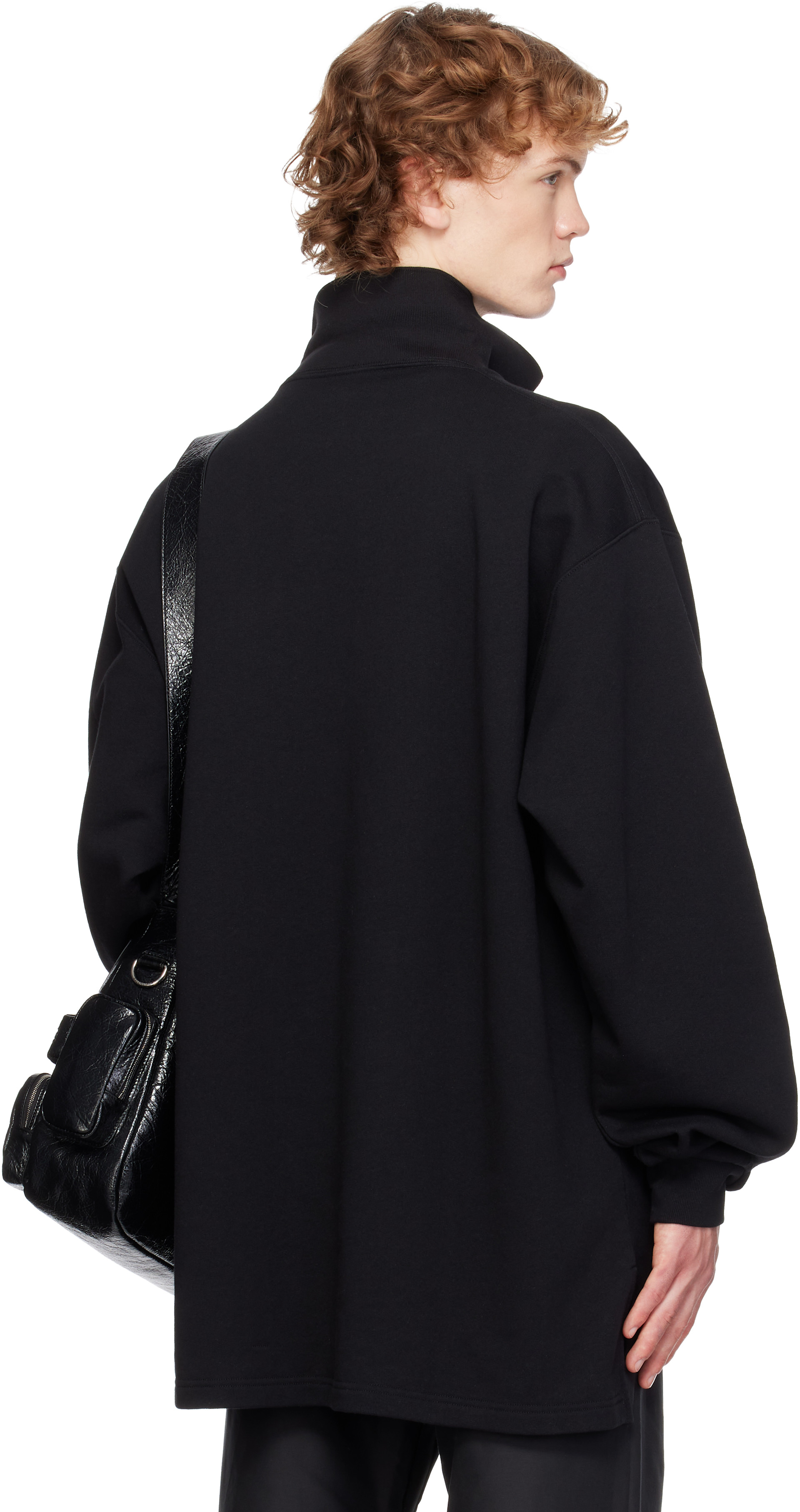 Balenciaga - ブラック L/S オーバーサイズ ポロシャツ