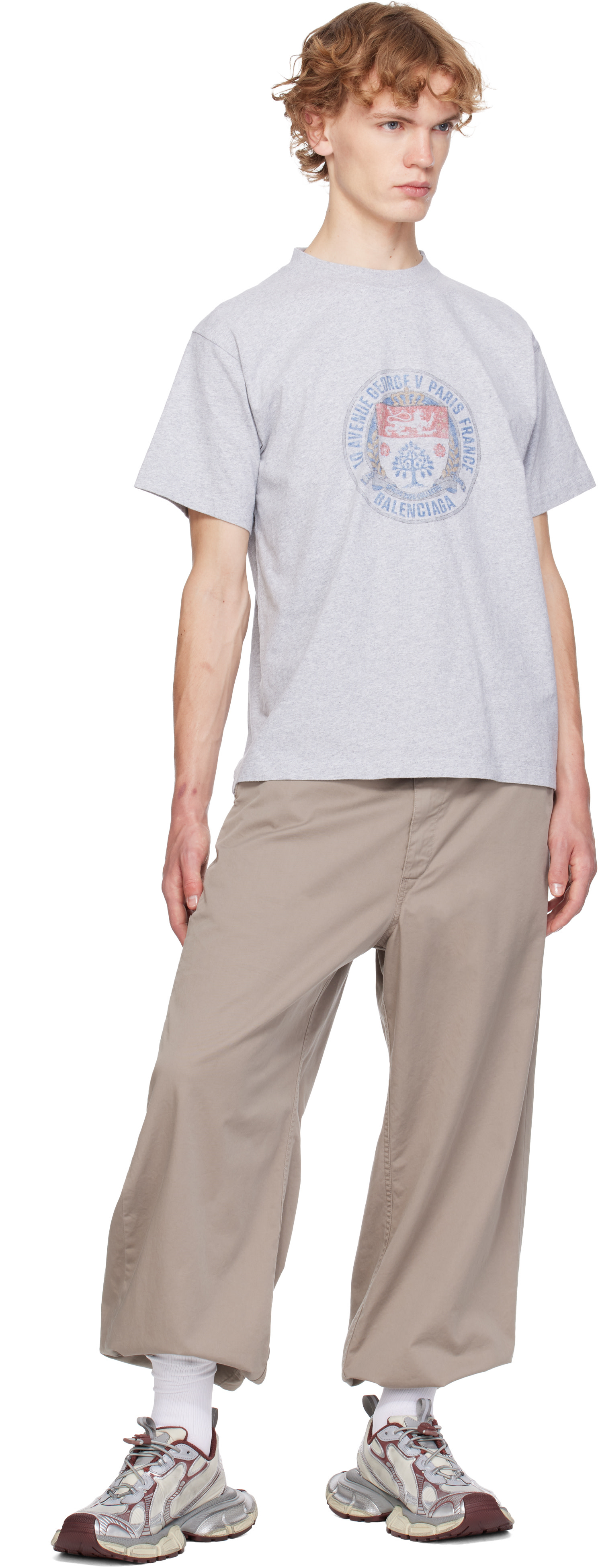 Balenciaga: グレー Standard Tシャツ | SSENSE 日本