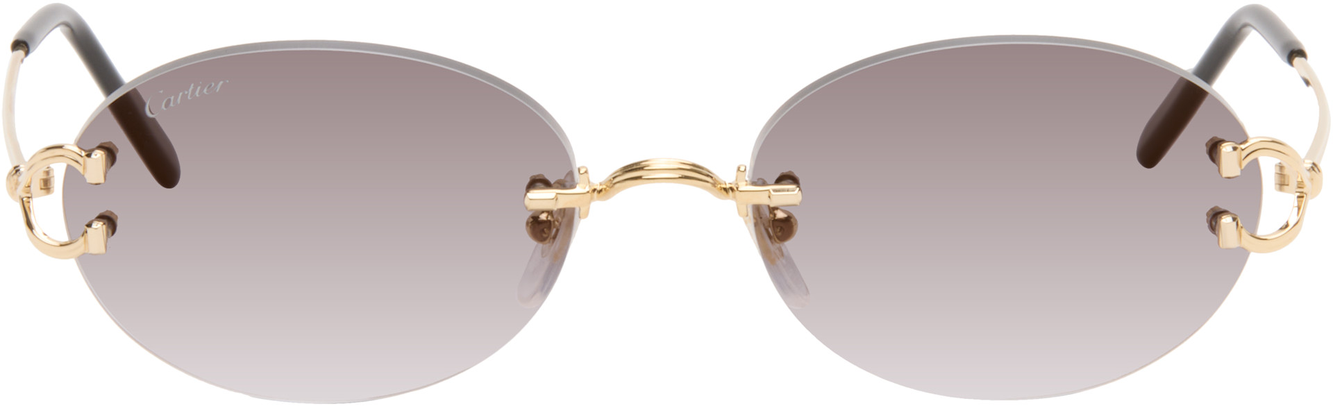 Cartier - Lunettes de soleil dorées - Classic C