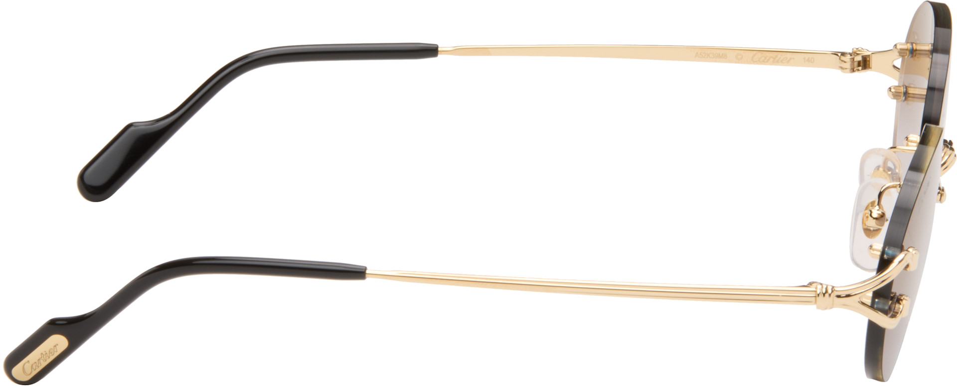 Cartier - Lunettes de soleil dorées - Classic C
