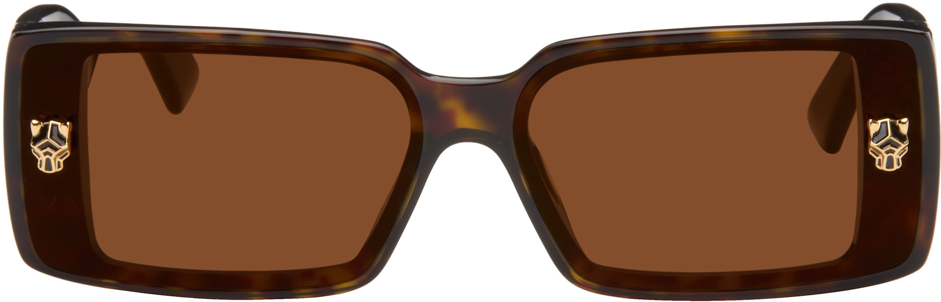 Cartier Tortoiseshell Frame Sunglasses with Brown Lenses CT0358S Sunglasses - Cartier Authorized Retailer  main image 3