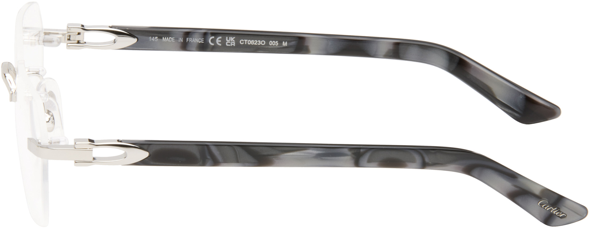 Cartier - Lunettes de vue Core Range argentées